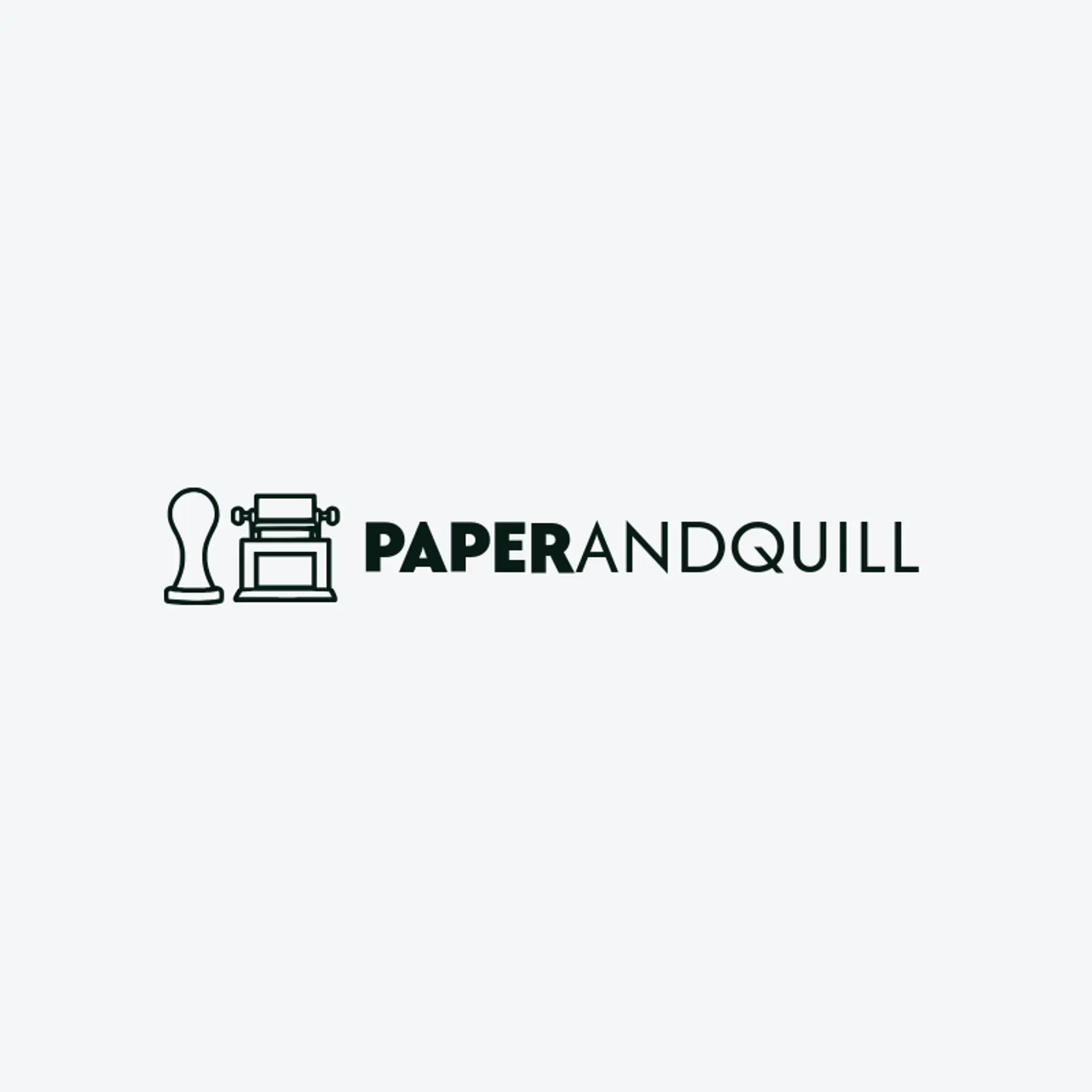 Paper and Quill logo for printing press