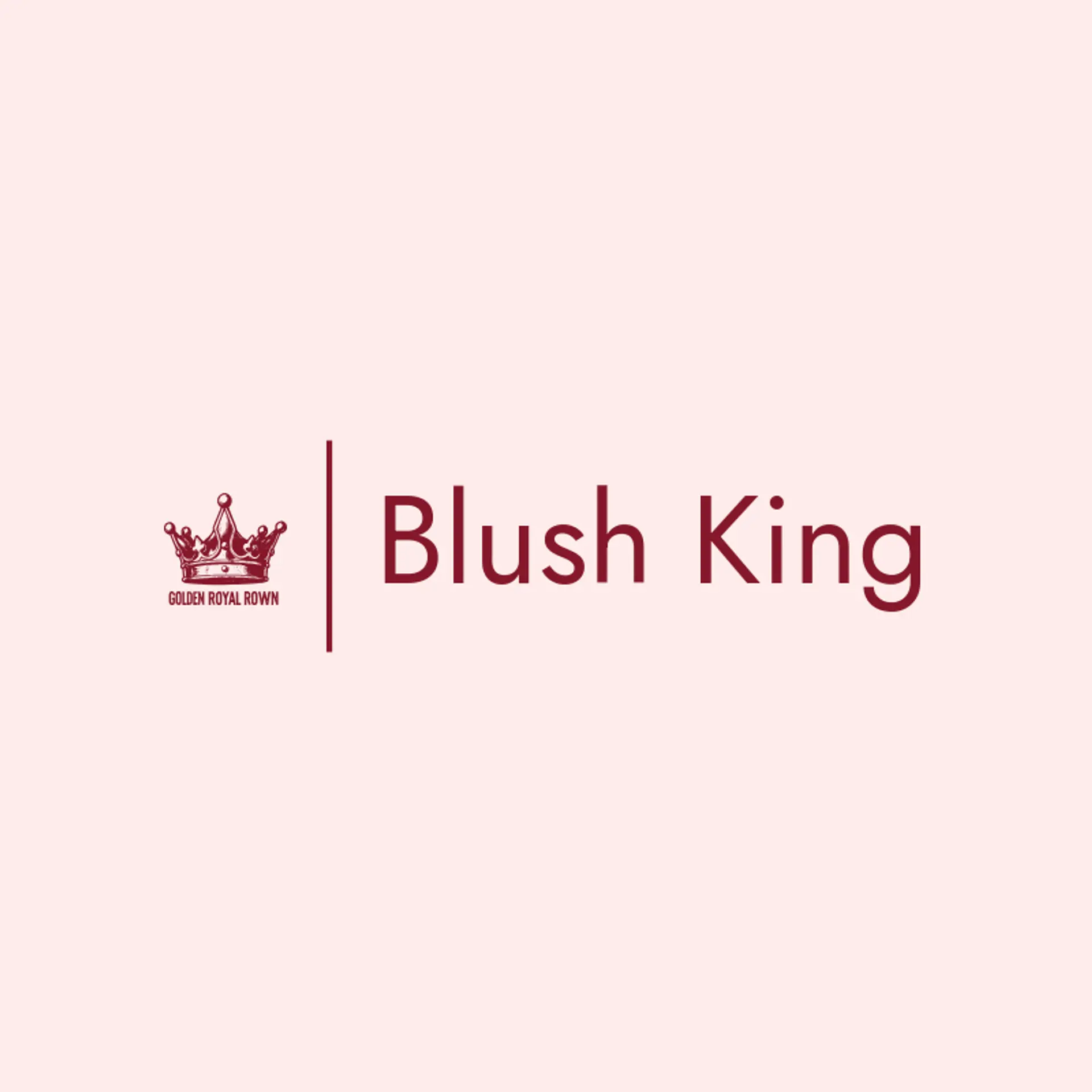 Blush King logo for king