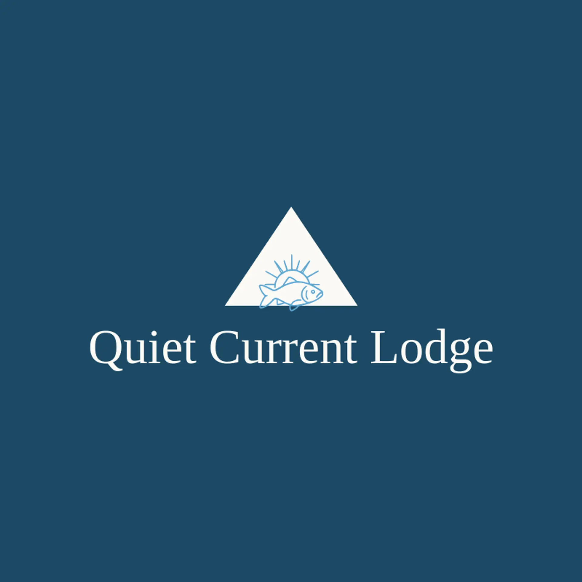 Quiet Current Lodge logo for carp
