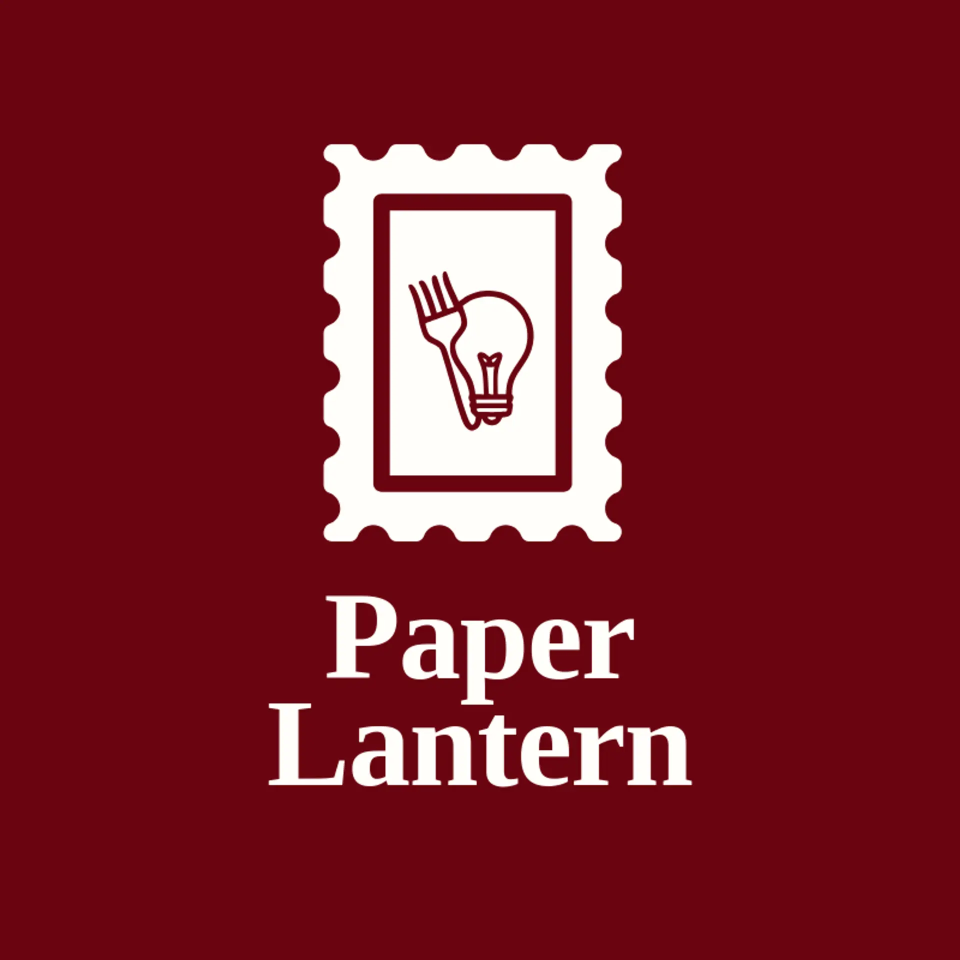 Paper Lantern logo for graphic designer