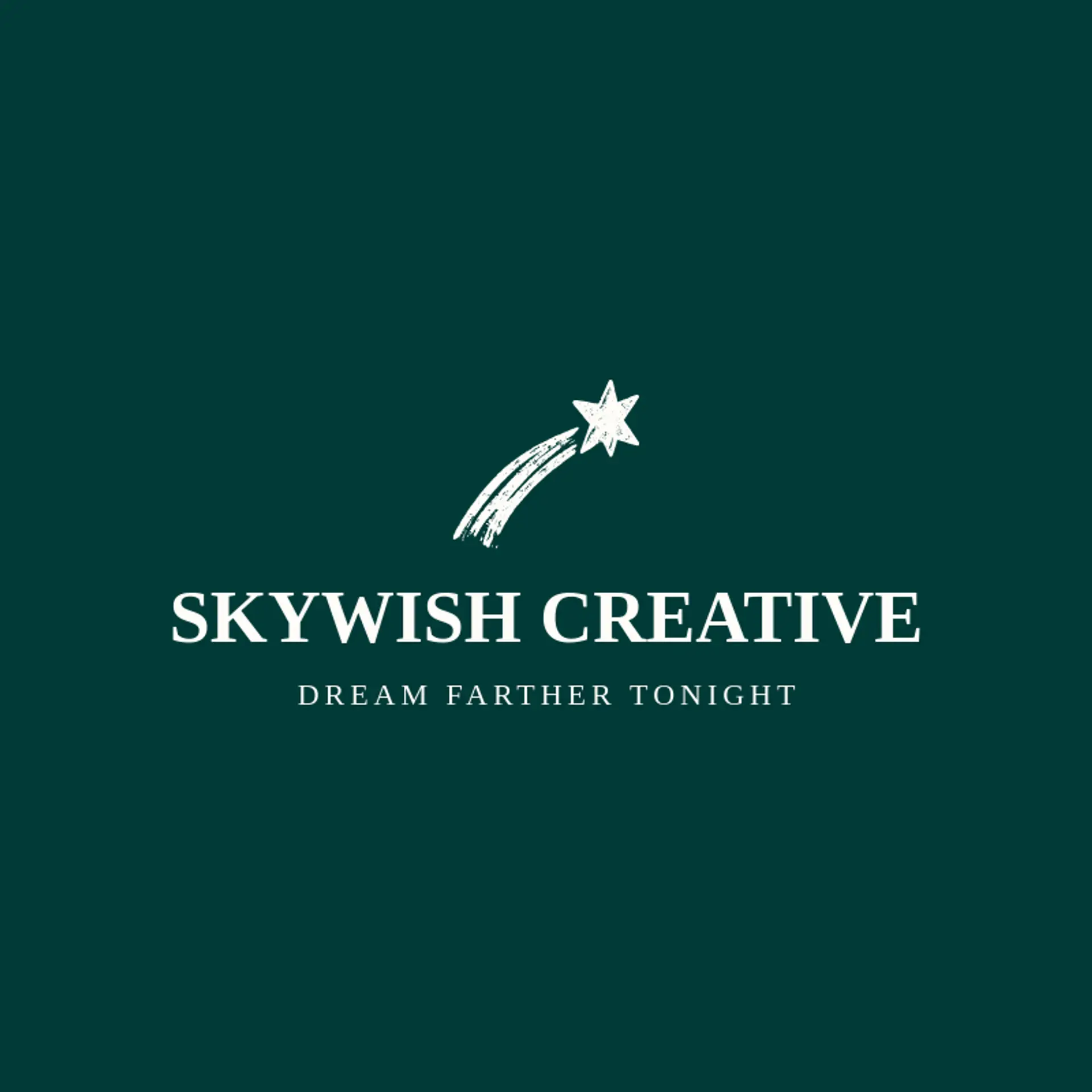 Skywish Creative logo for shooting star