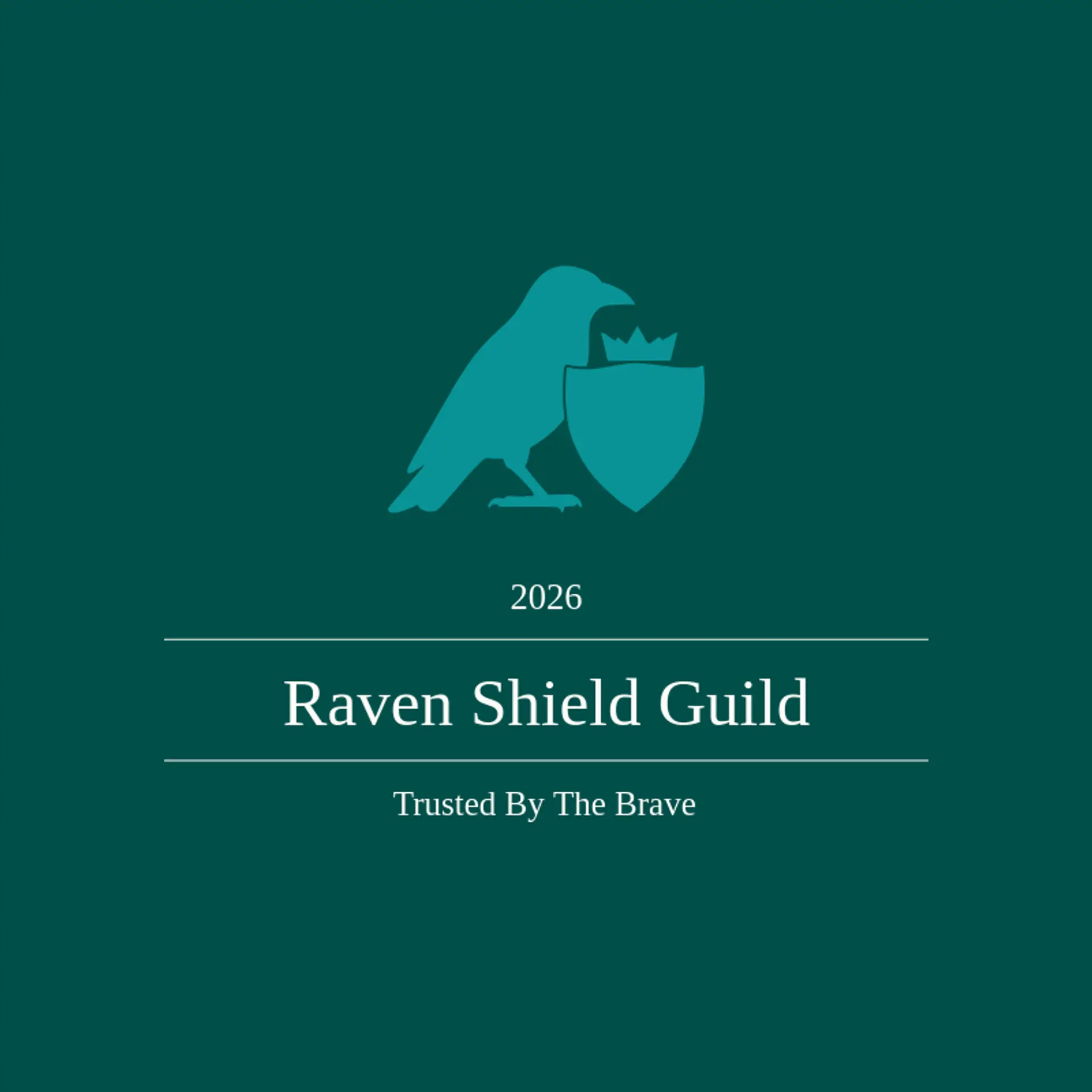 Raven Shield Guild logo for raven