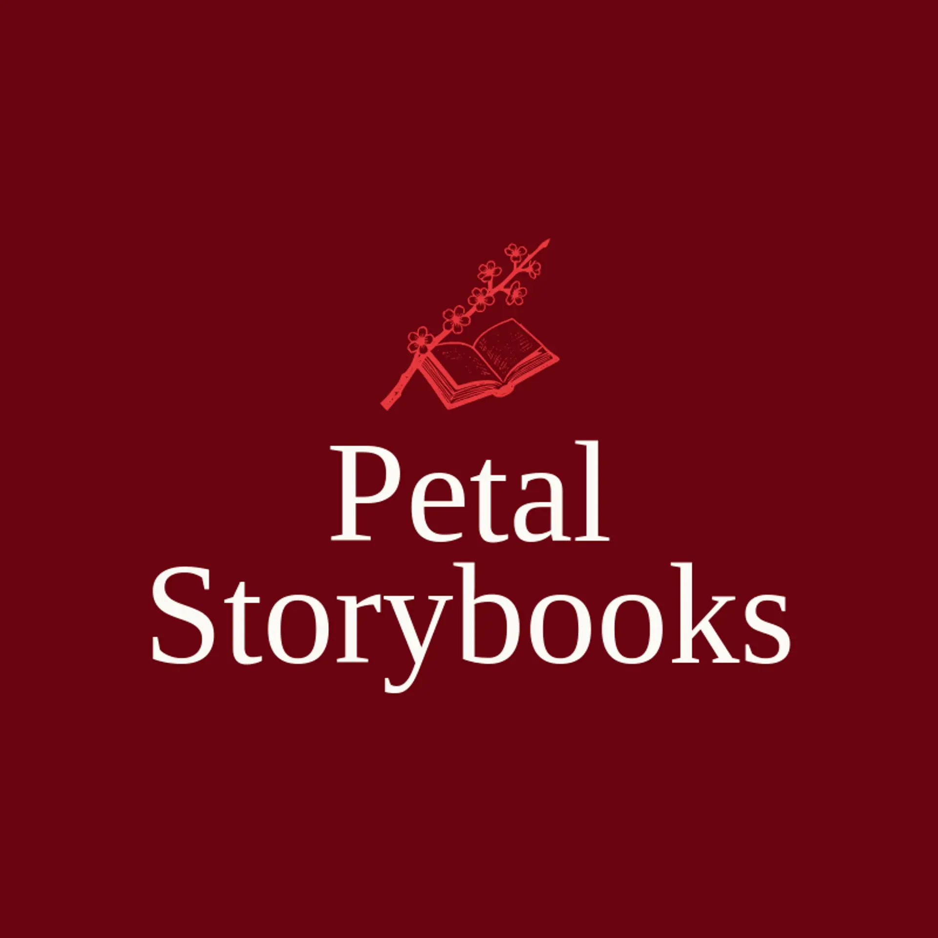 Petal Storybooks logo for cherry blossom