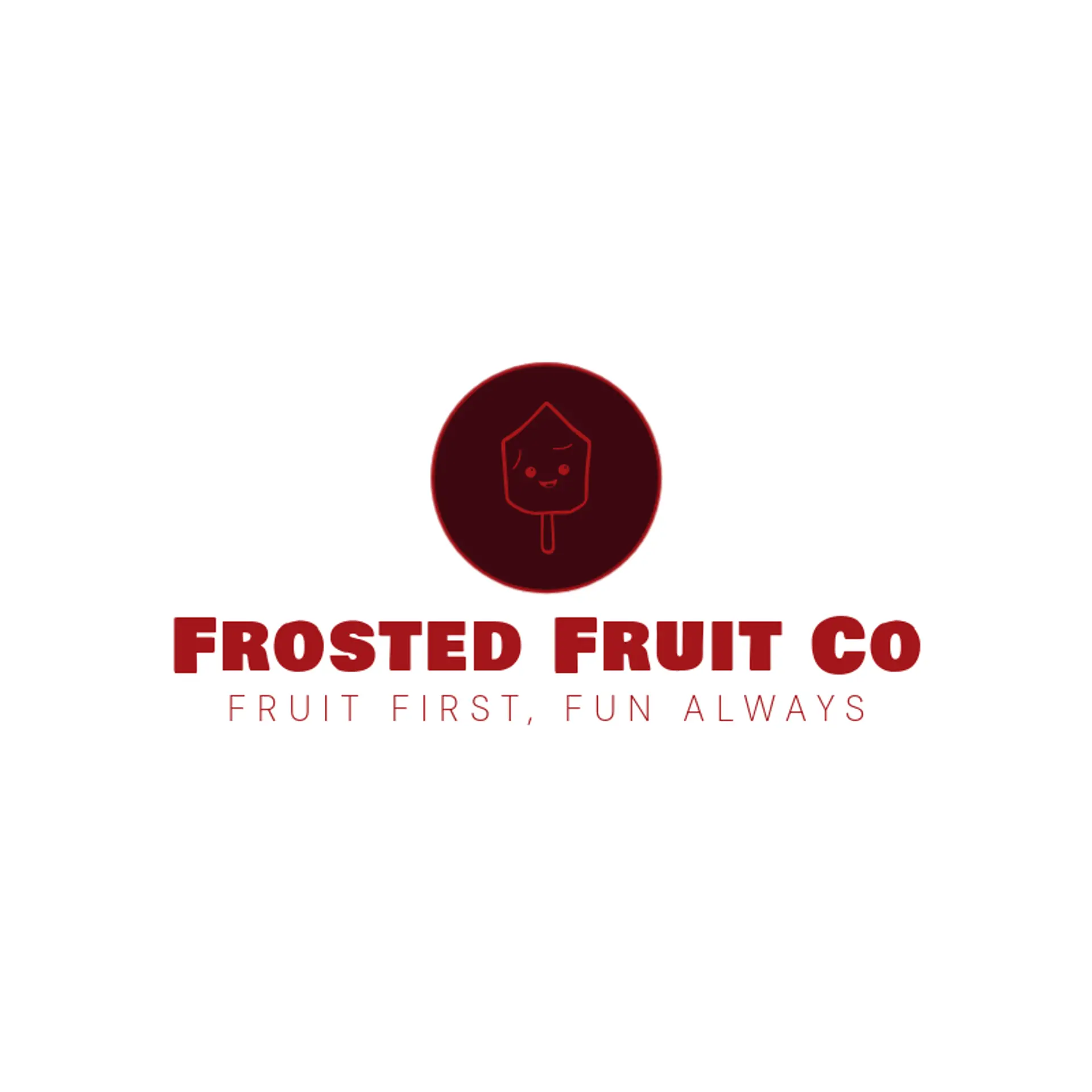 Frosted Fruit Co logo for popsicle