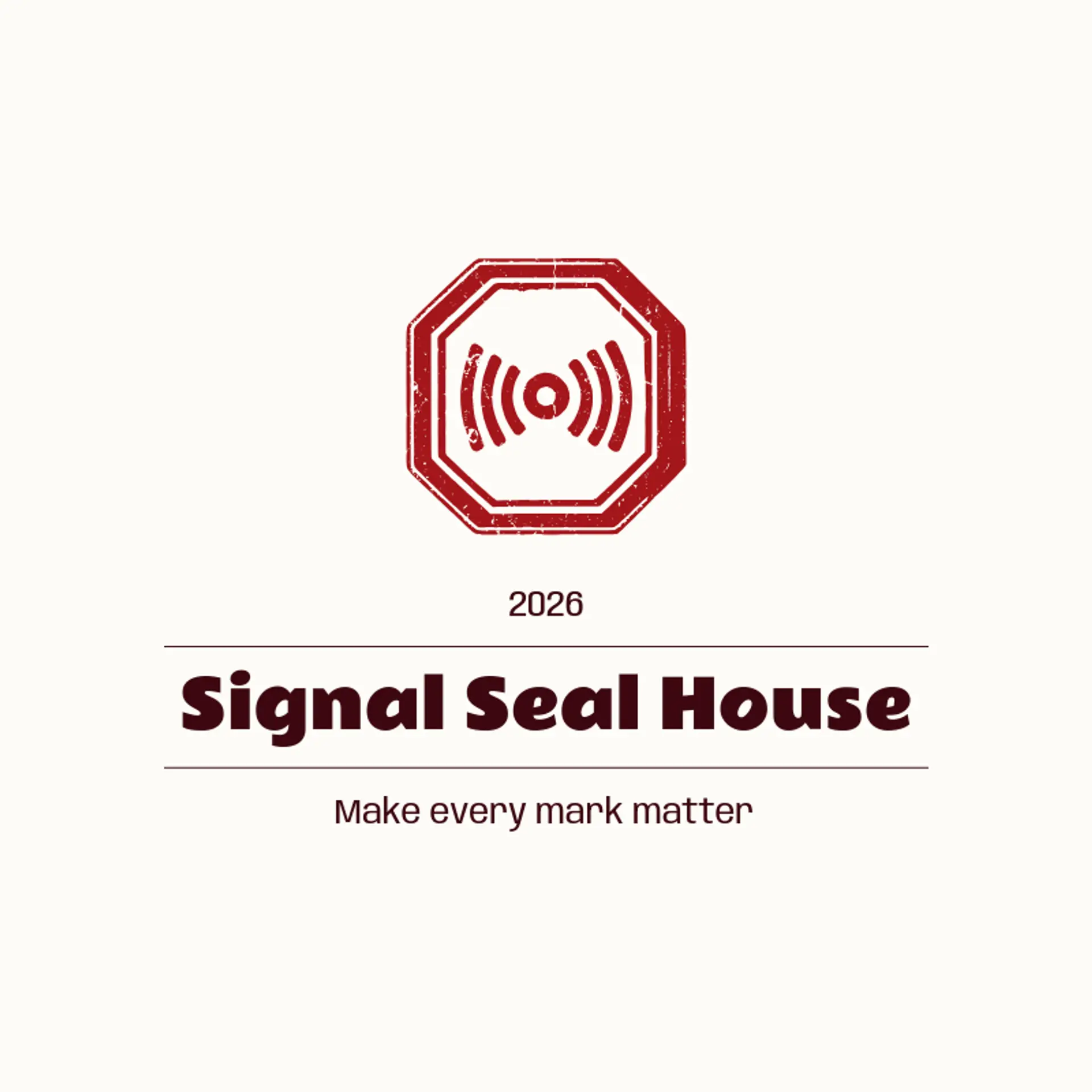 Signal Seal House logo for stamp