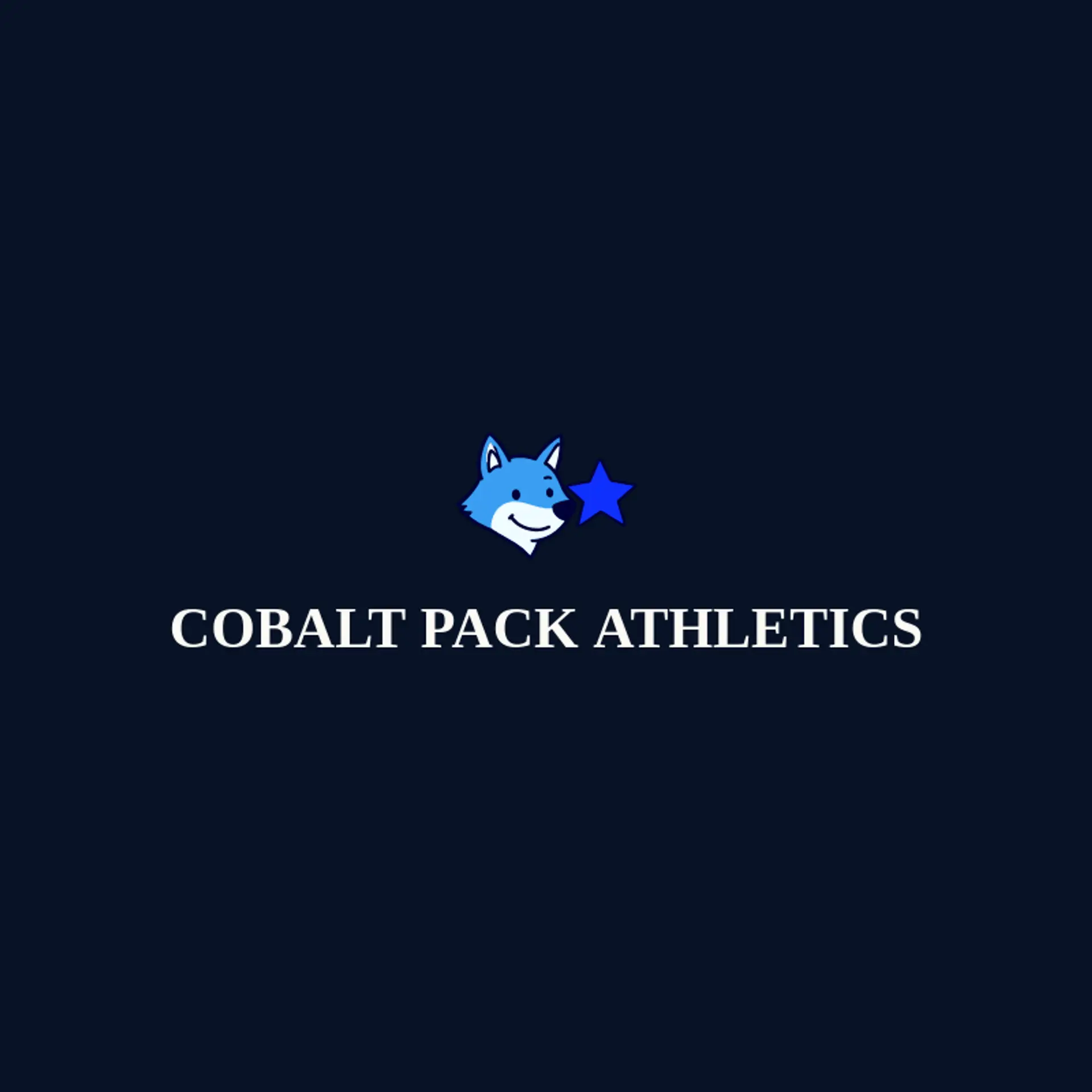 Cobalt Pack Athletics logo for wolf head