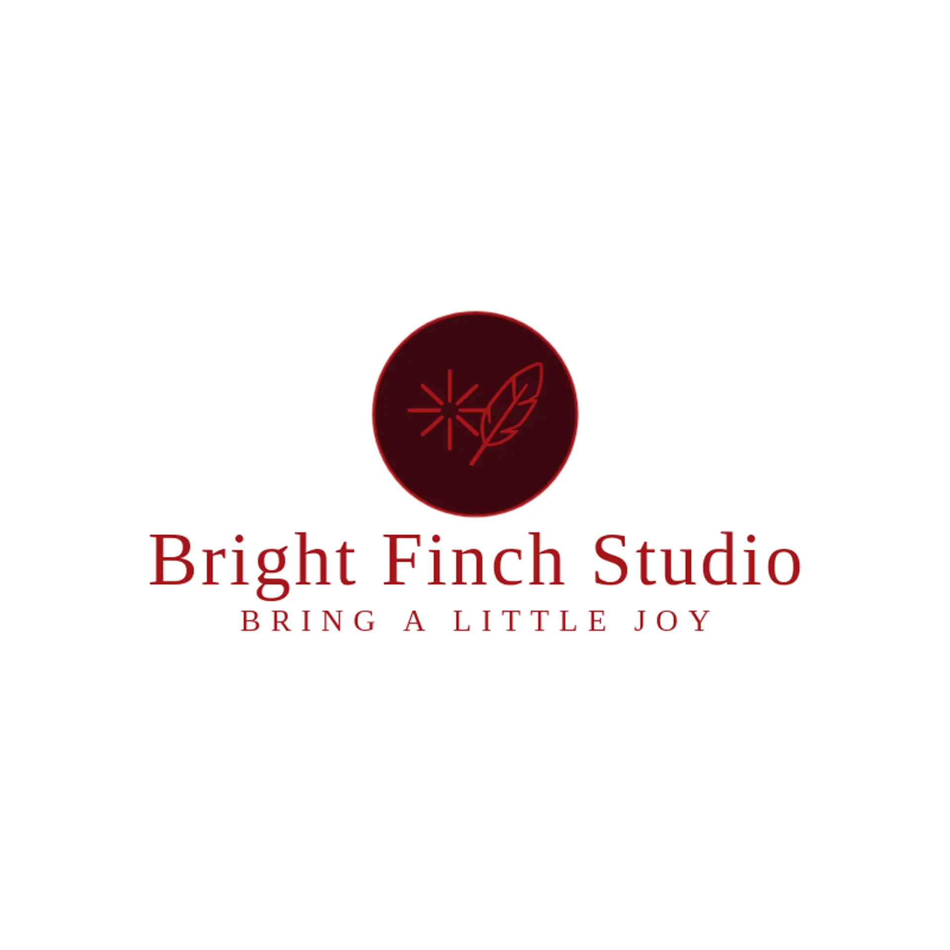 Bright Finch Studio logo for sparkle
