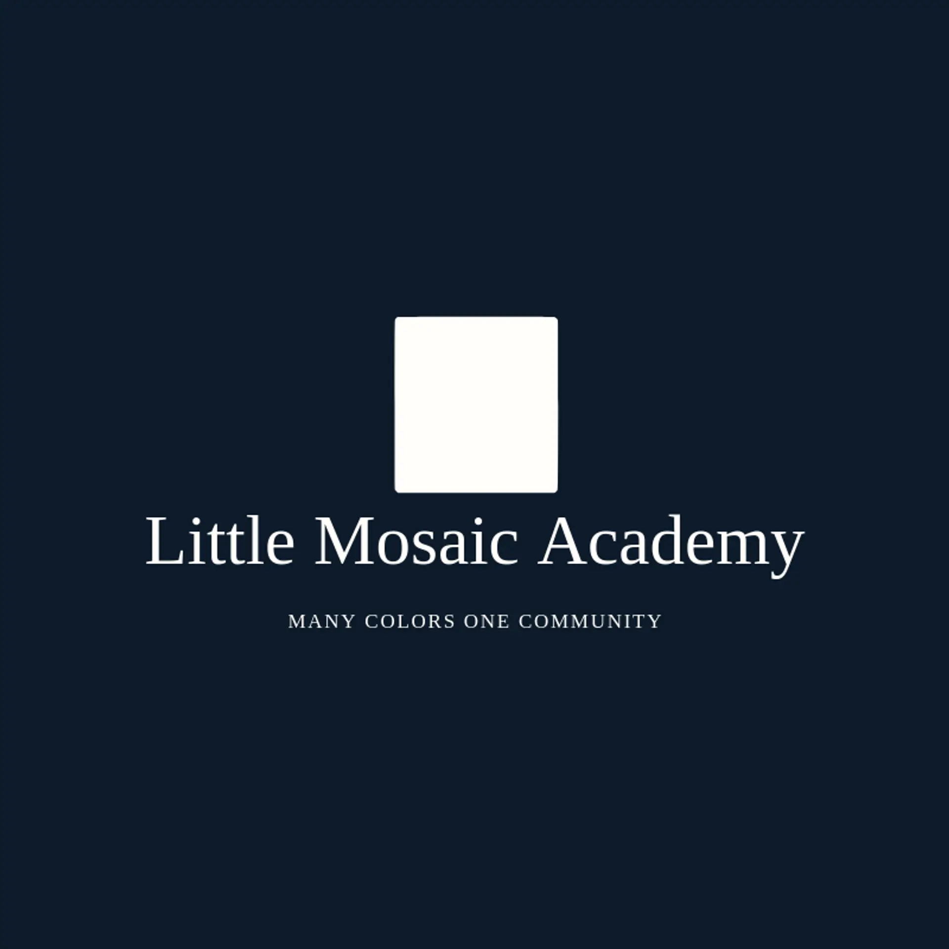 Little Mosaic Academy logo for kindergarten