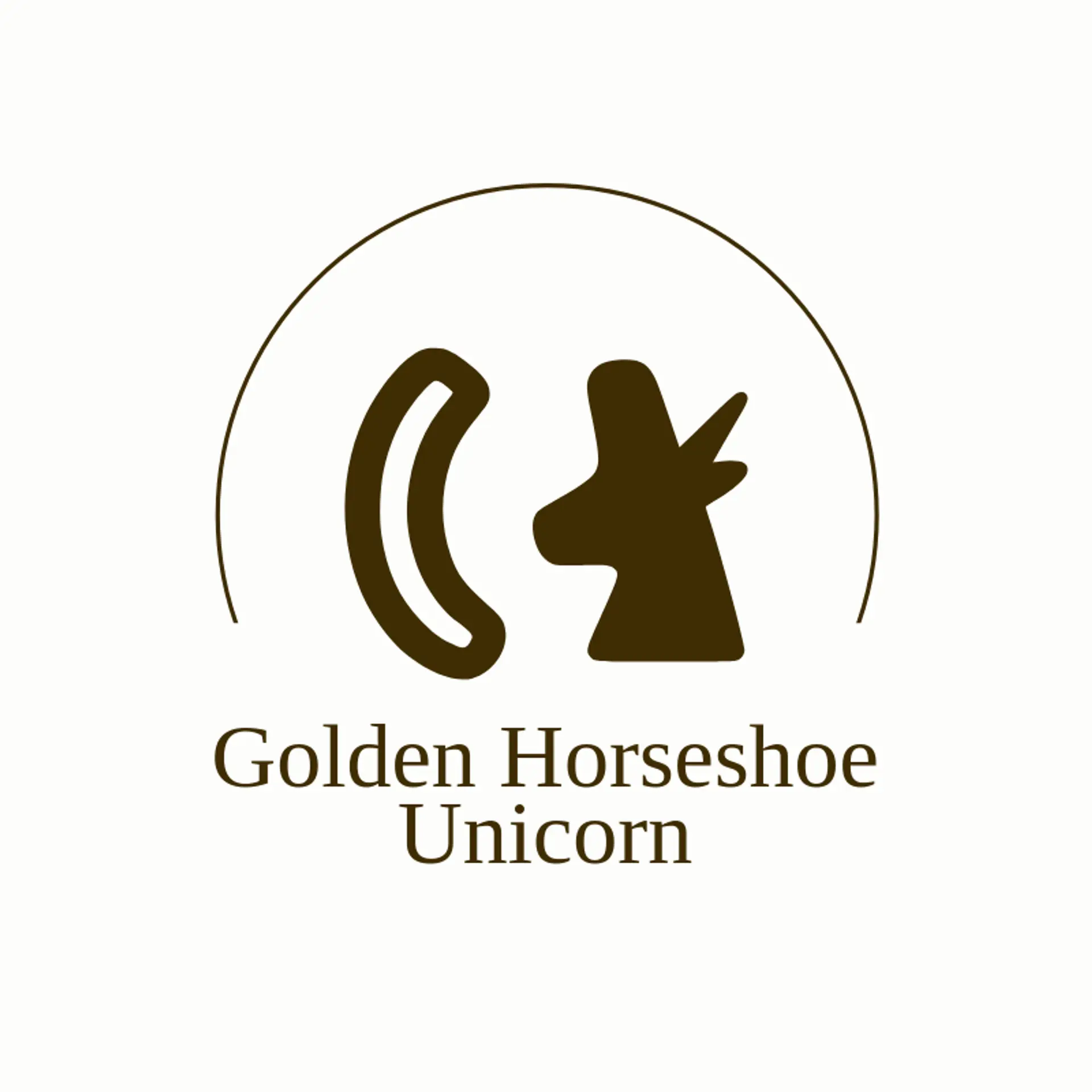 Golden Horseshoe Unicorn logo for unicorn