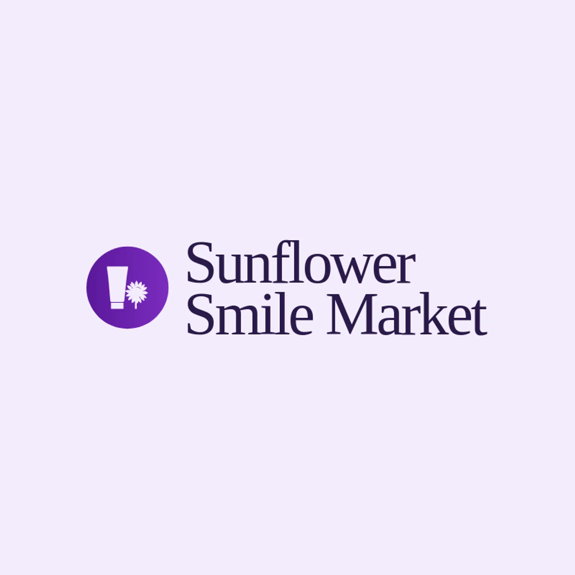 Sunflower Smile Market logo for toothpaste