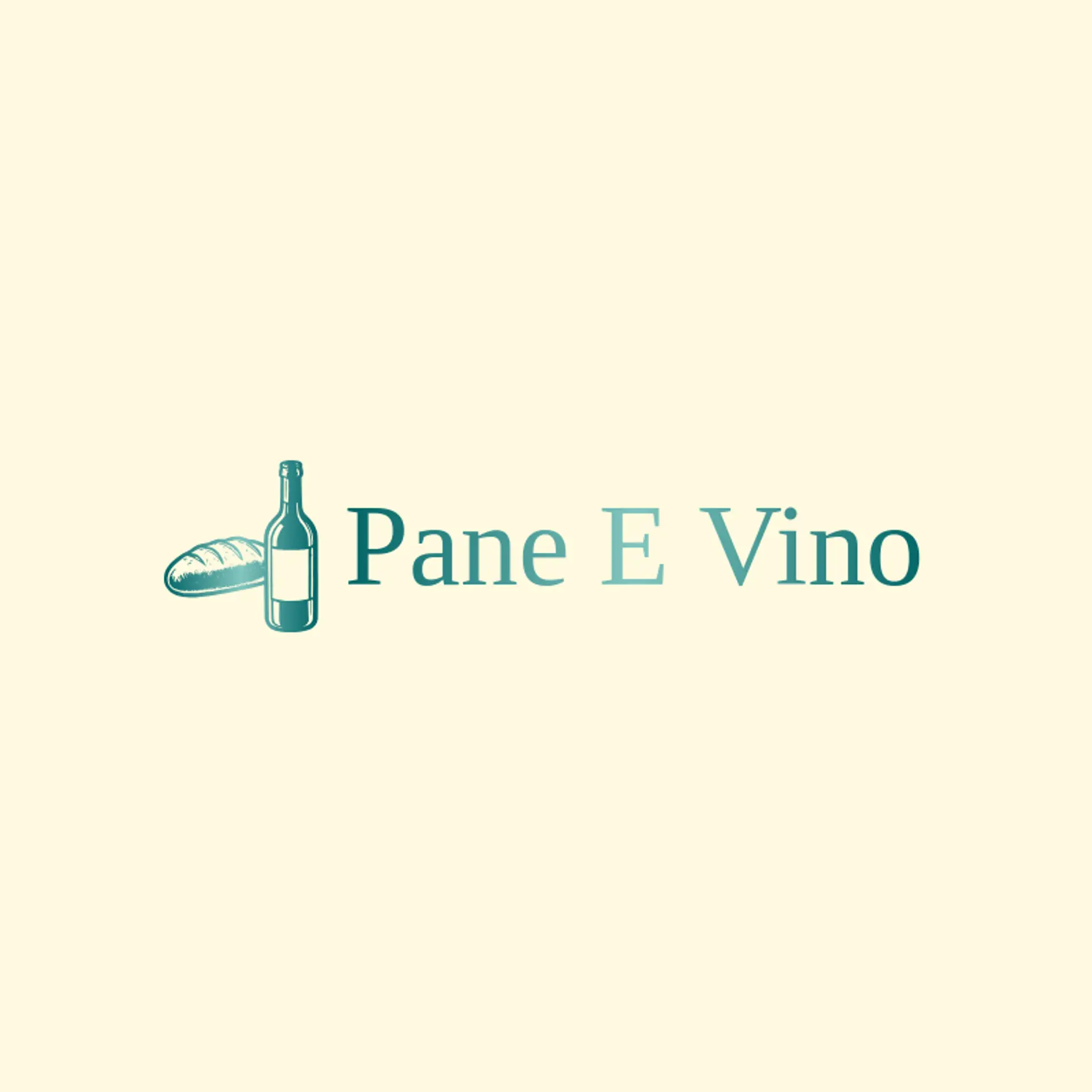 Pane E Vino logo for italian