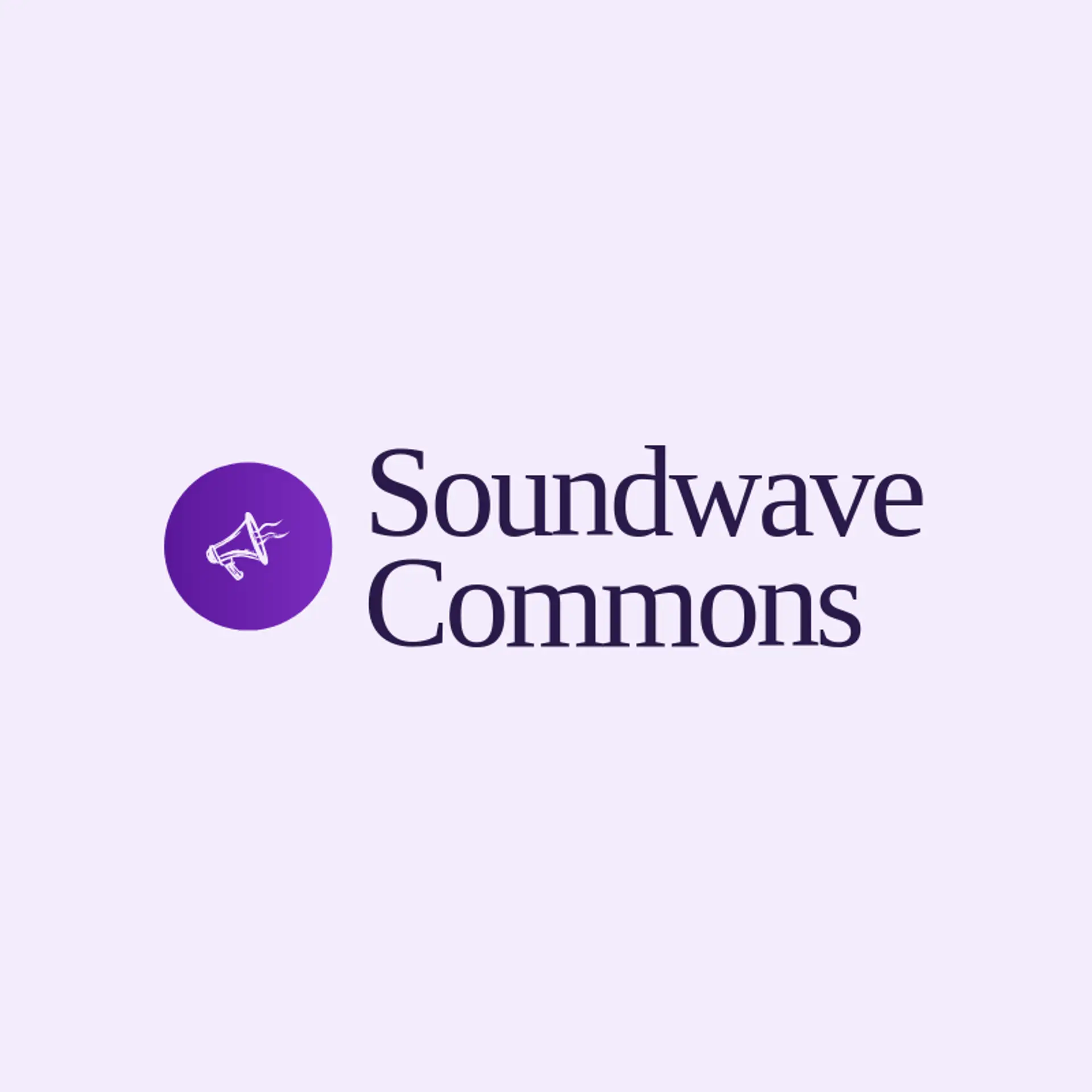Soundwave Commons logo for megaphone