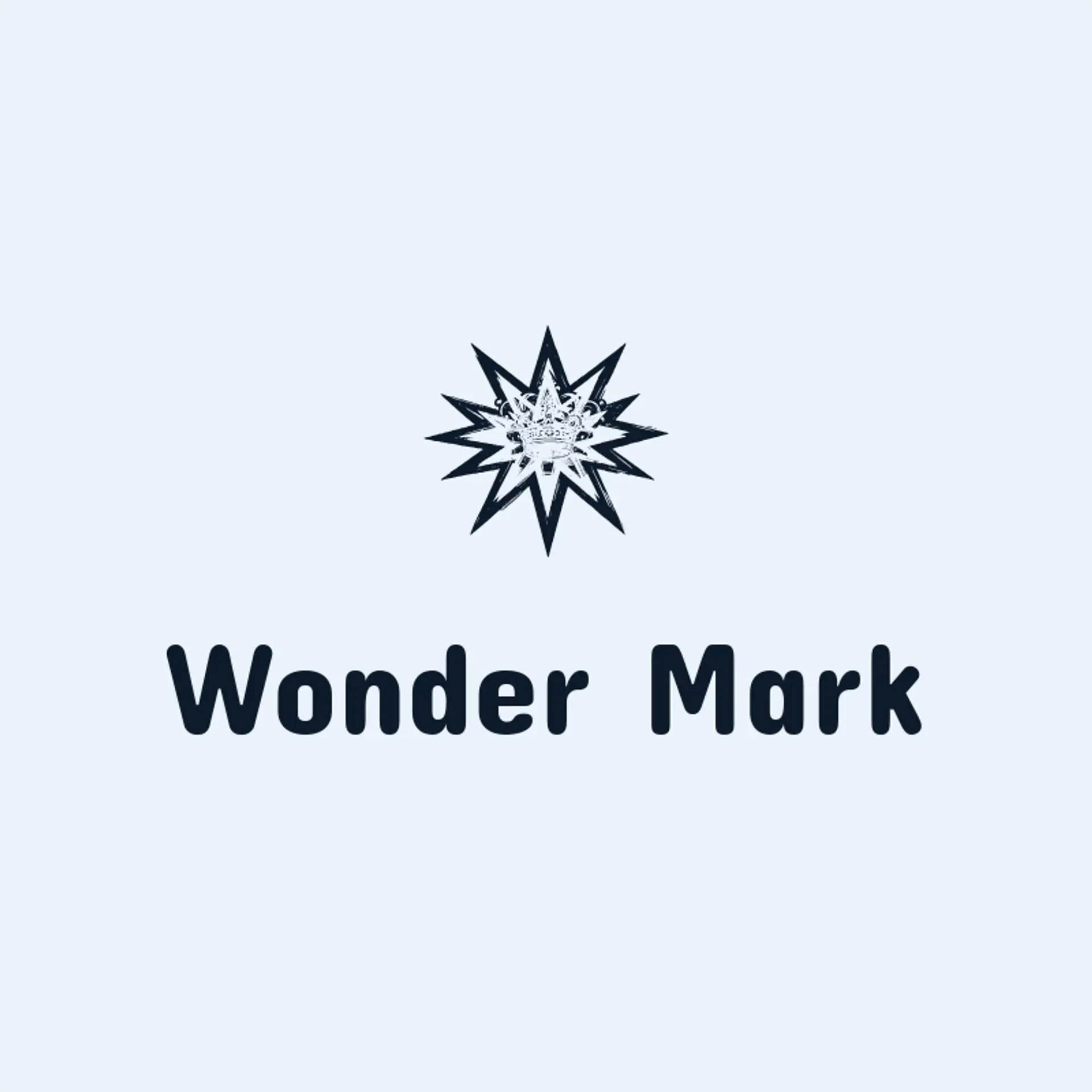 Wonder Mark logo for superhero