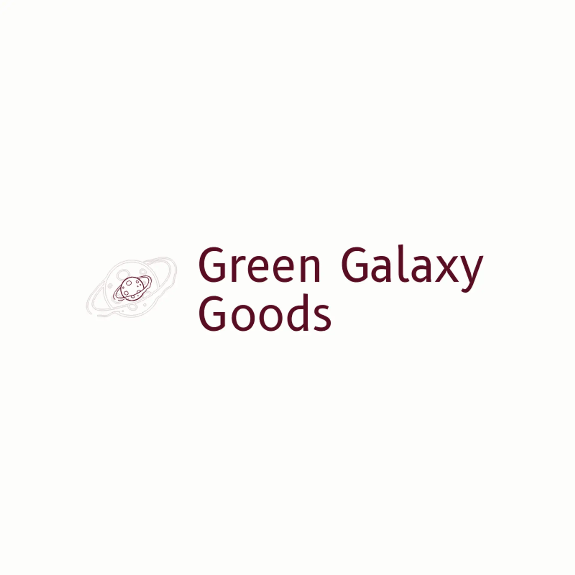 Green Galaxy Goods logo for alien