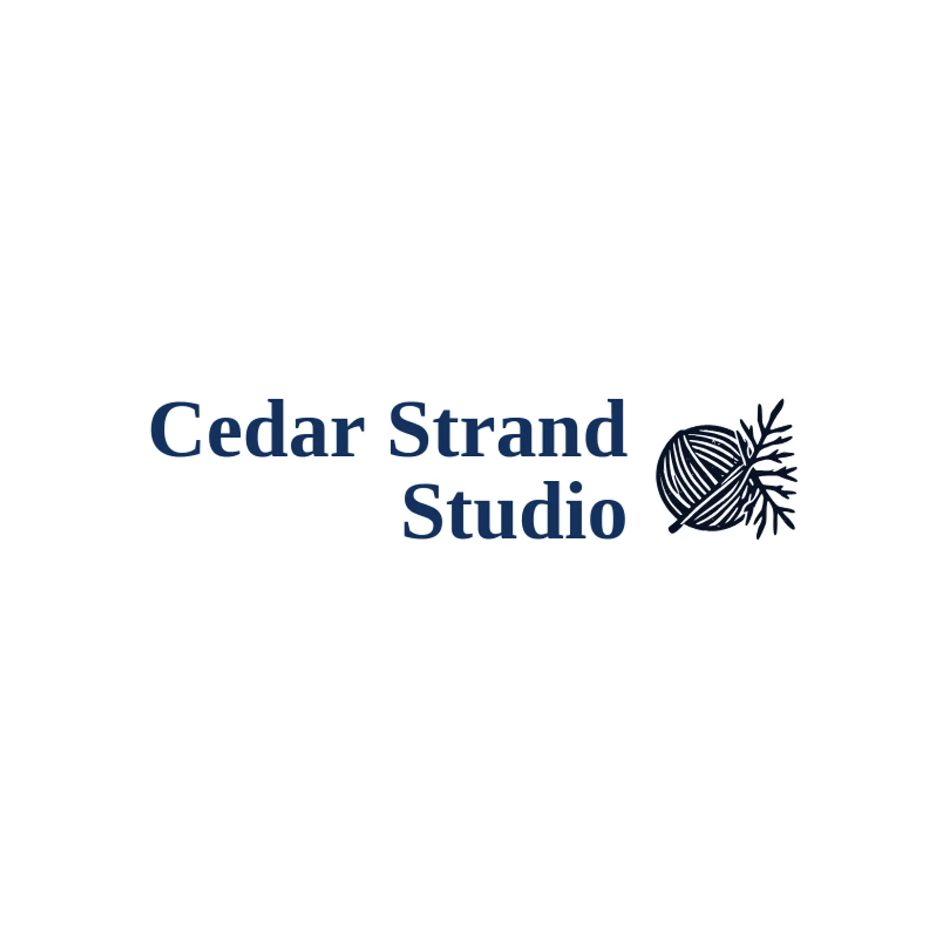 Cedar Strand Studio logo for yarn