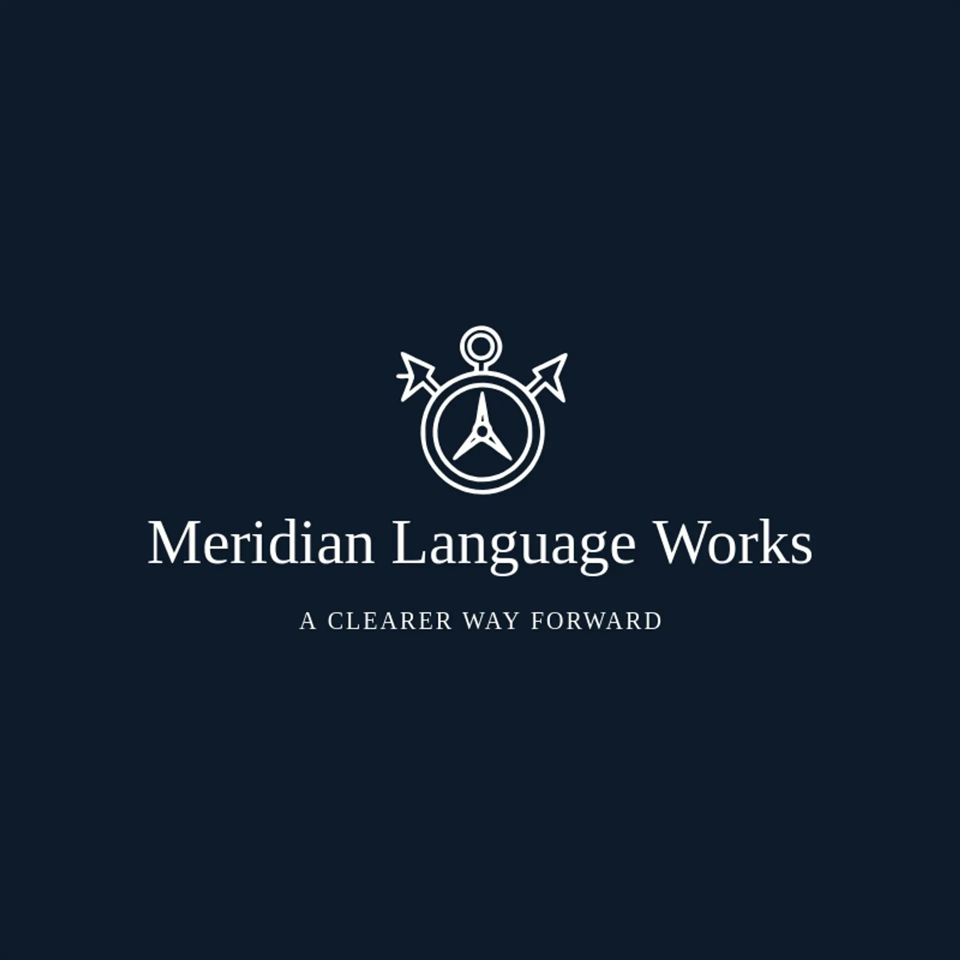Meridian Language Works logo for translation