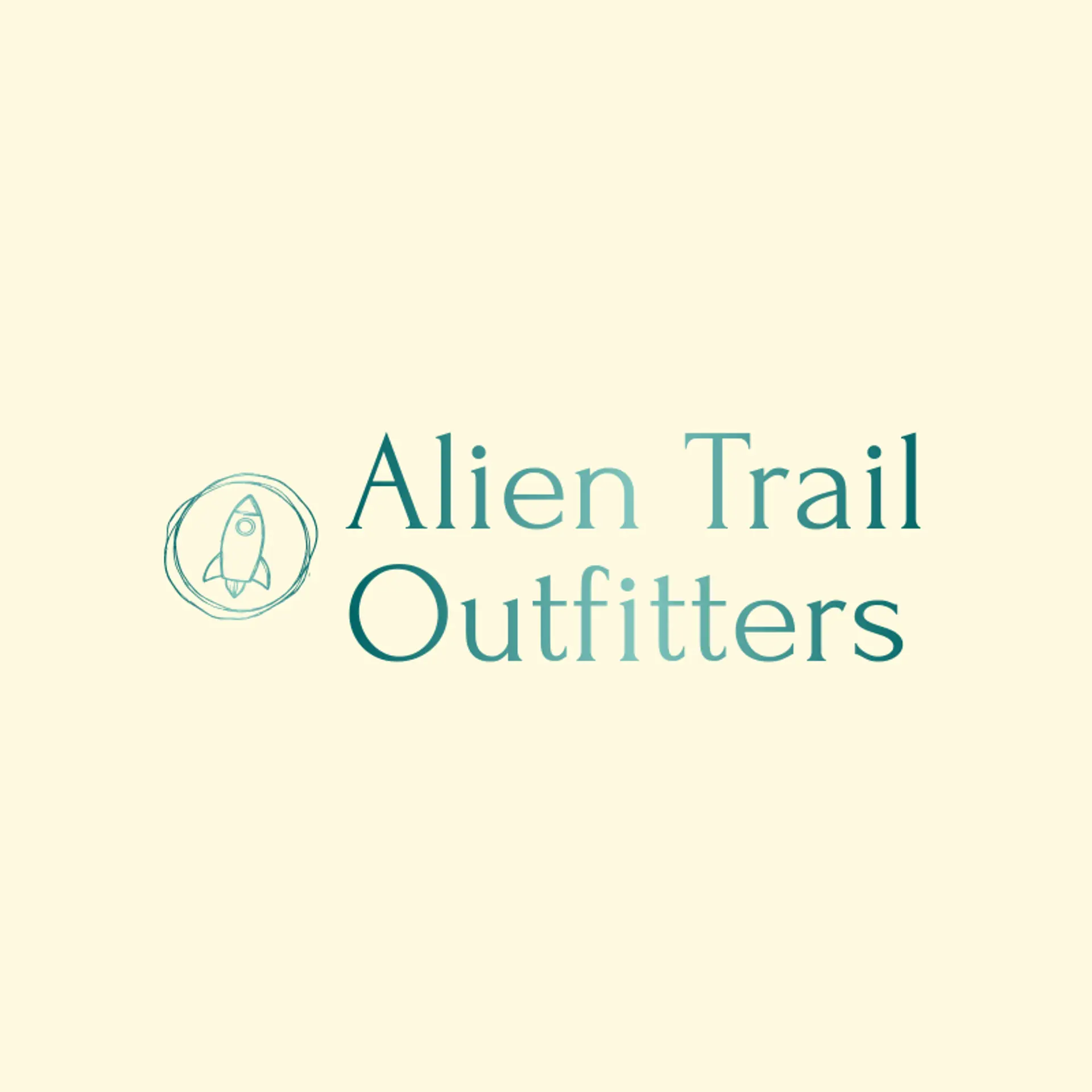 Alien Trail Outfitters logo for alien