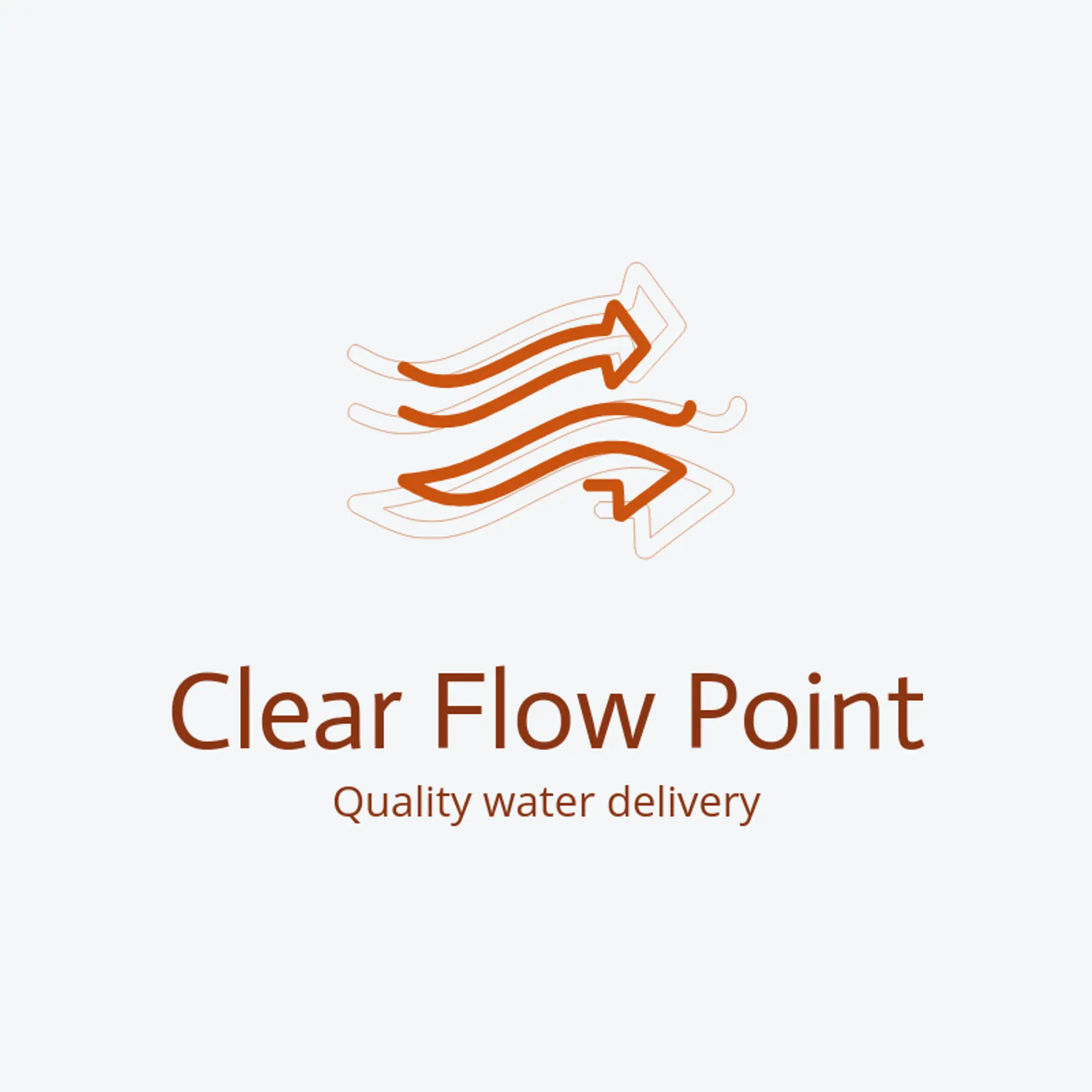 Clear Flow Point logo for water refilling station
