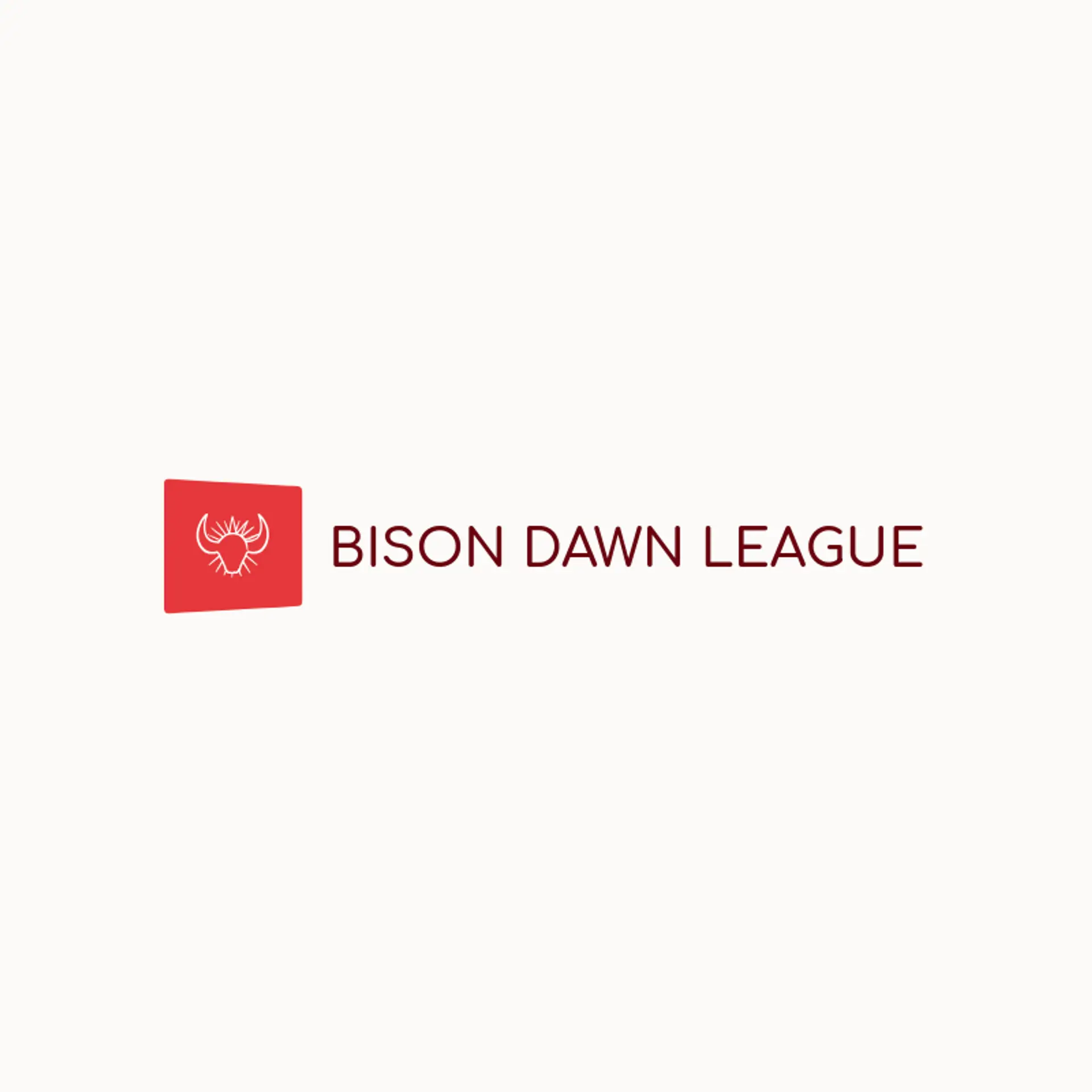 Bison Dawn League logo for bison