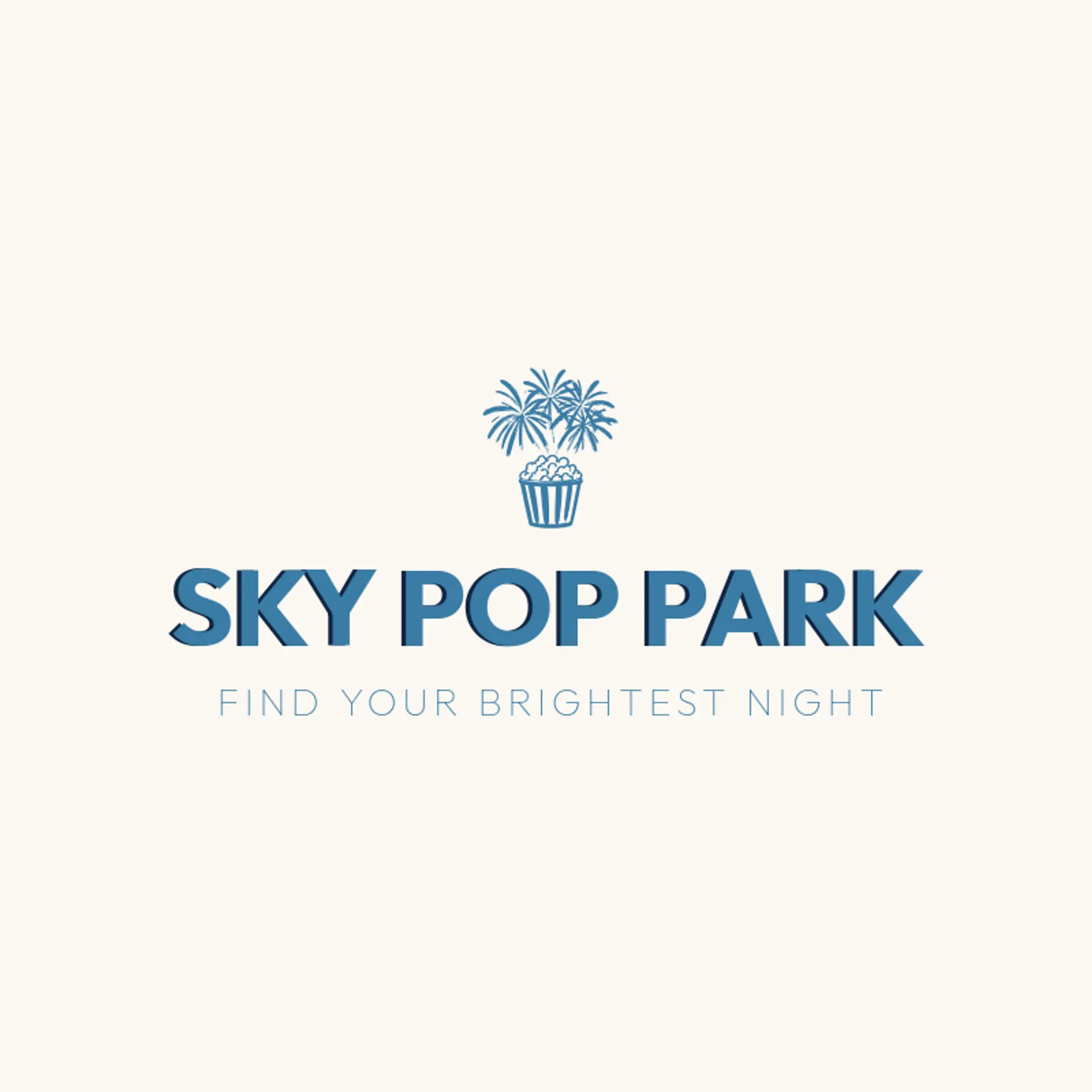 Sky Pop Park logo for amusement park