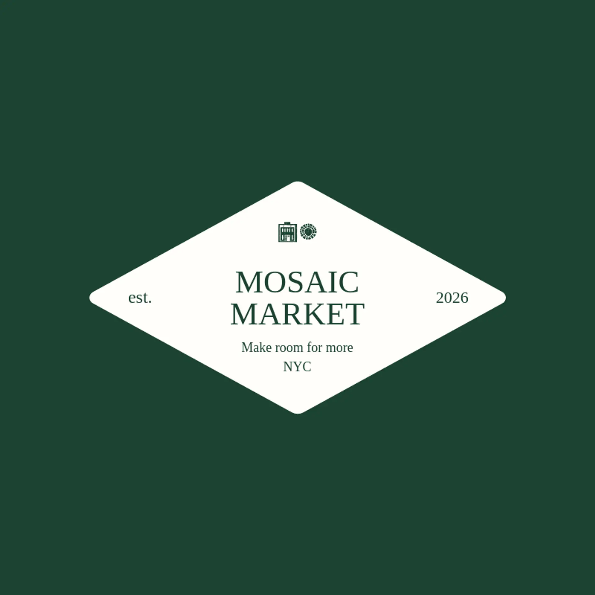 Mosaic Market logo for mall