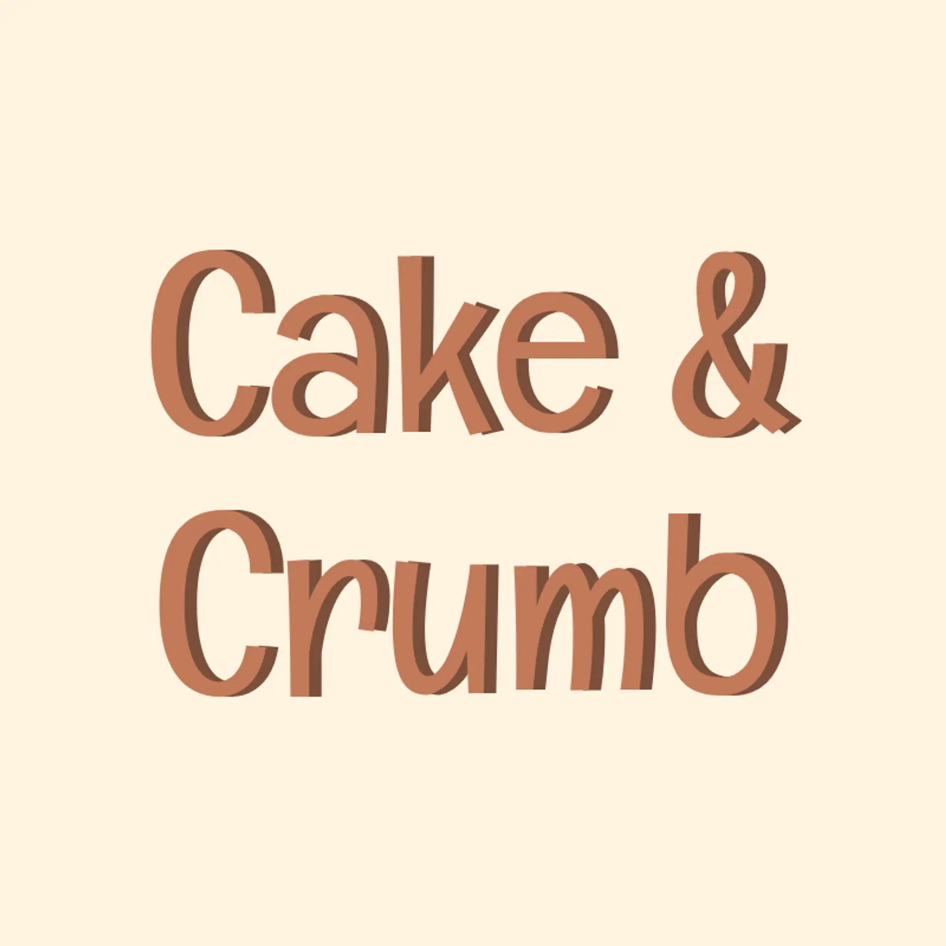Cake & Crumb logo for bakery