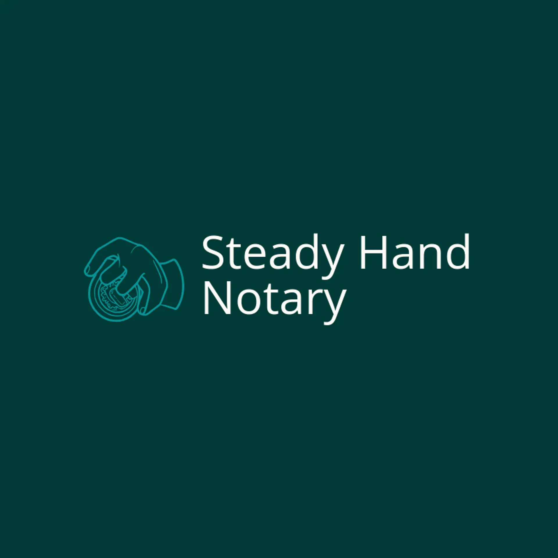 Steady Hand Notary logo for notary public