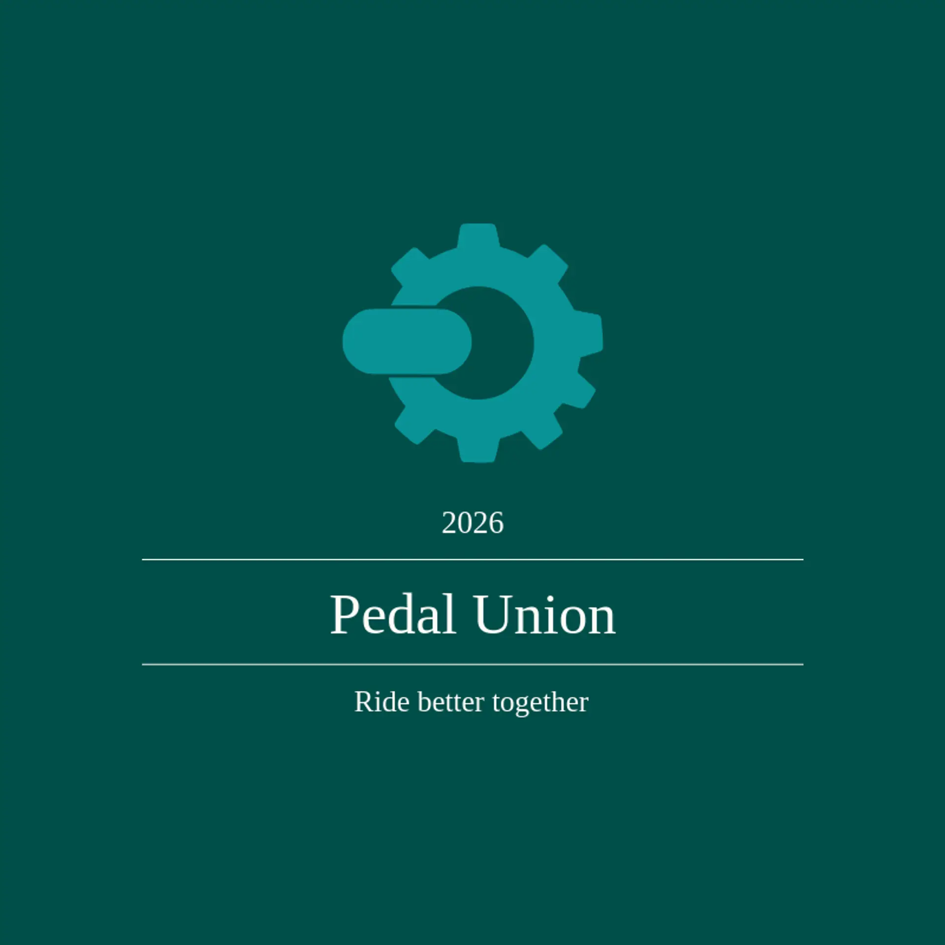 Pedal Union logo for gear