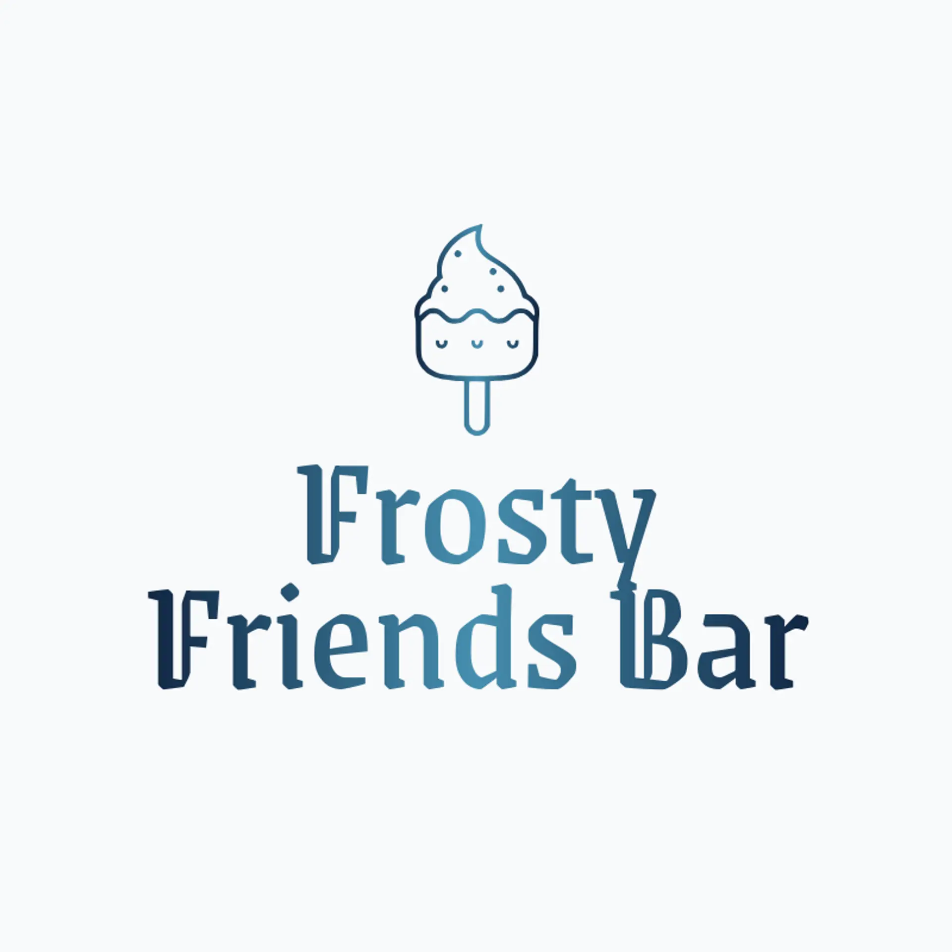 Frosty Friends Bar logo for popsicle
