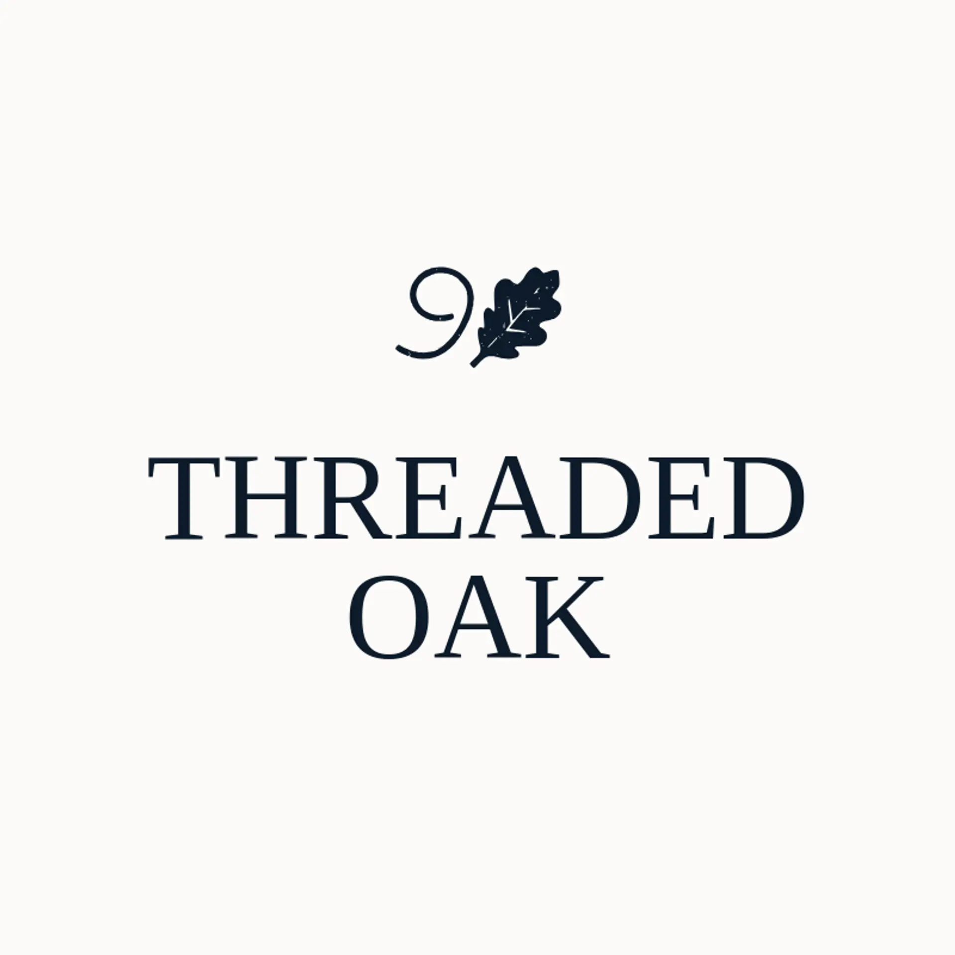 Threaded Oak logo for sewing