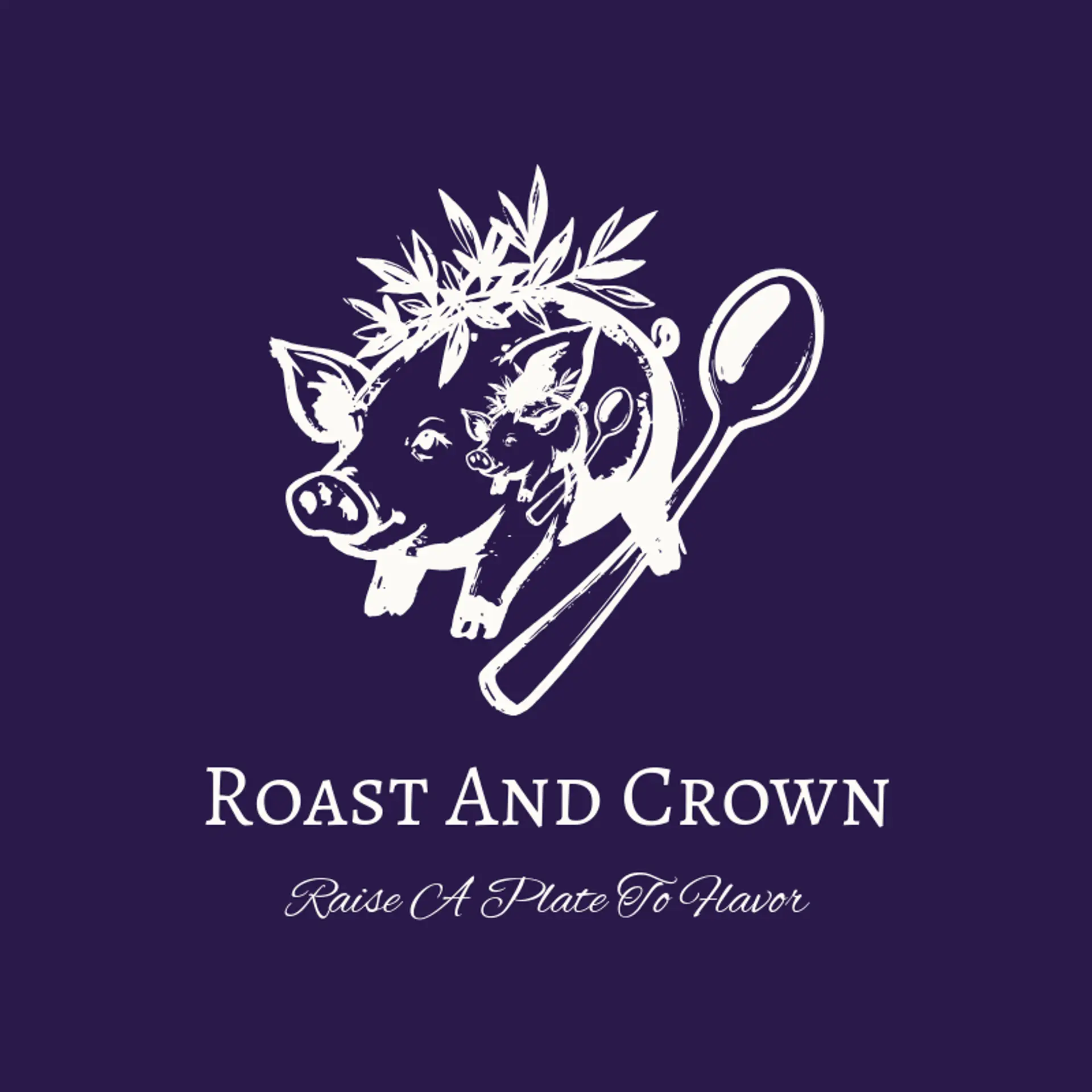 Roast and Crown logo for lechon