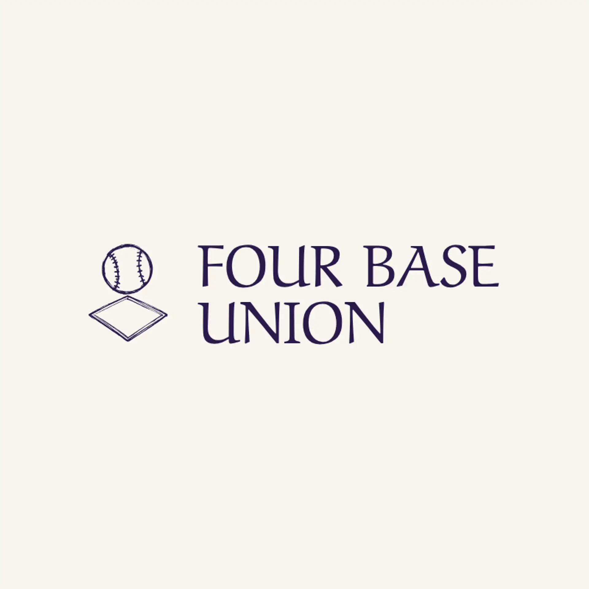 Four Base Union logo for softball