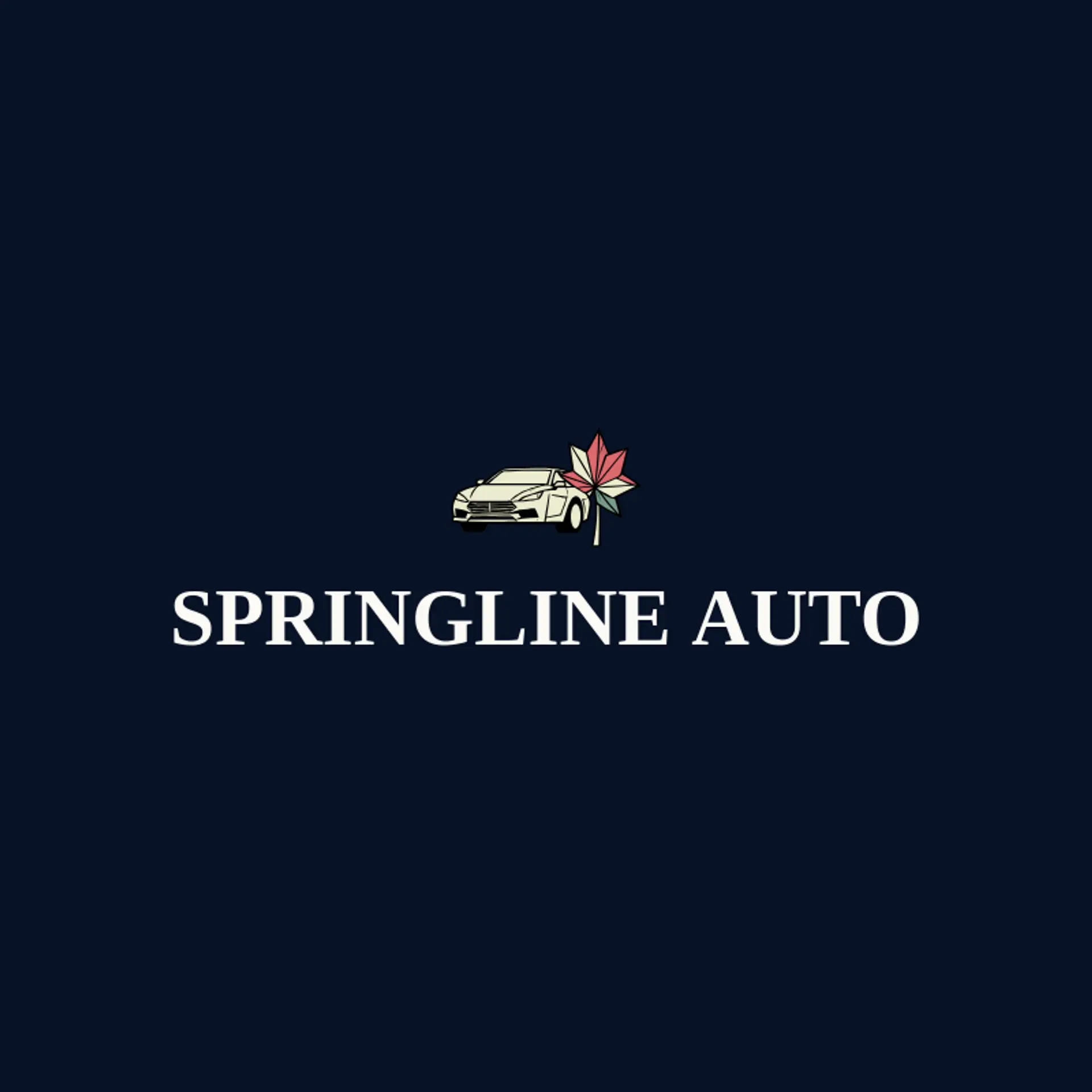 Springline Auto logo for car dealership