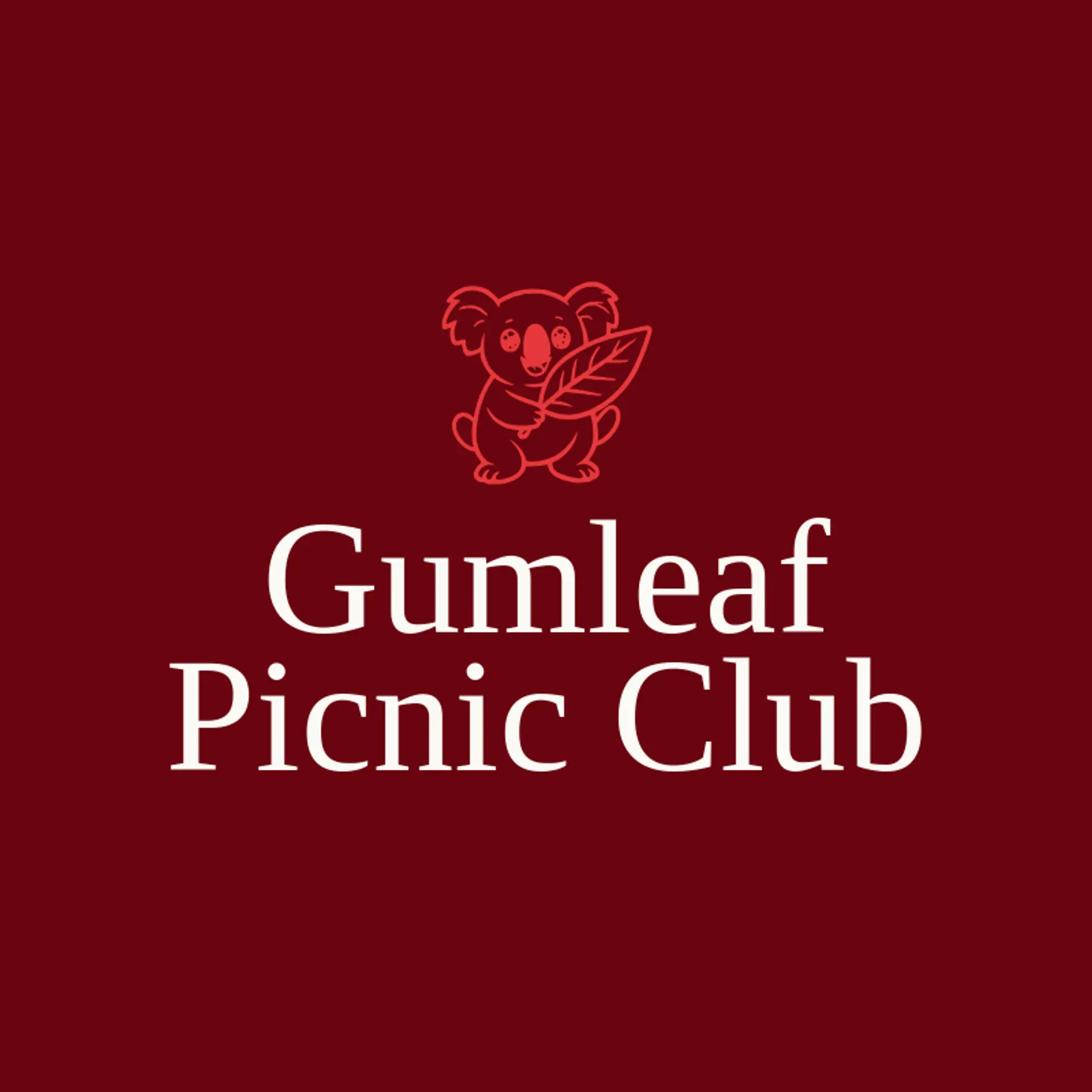 Gumleaf Picnic Club logo for koala