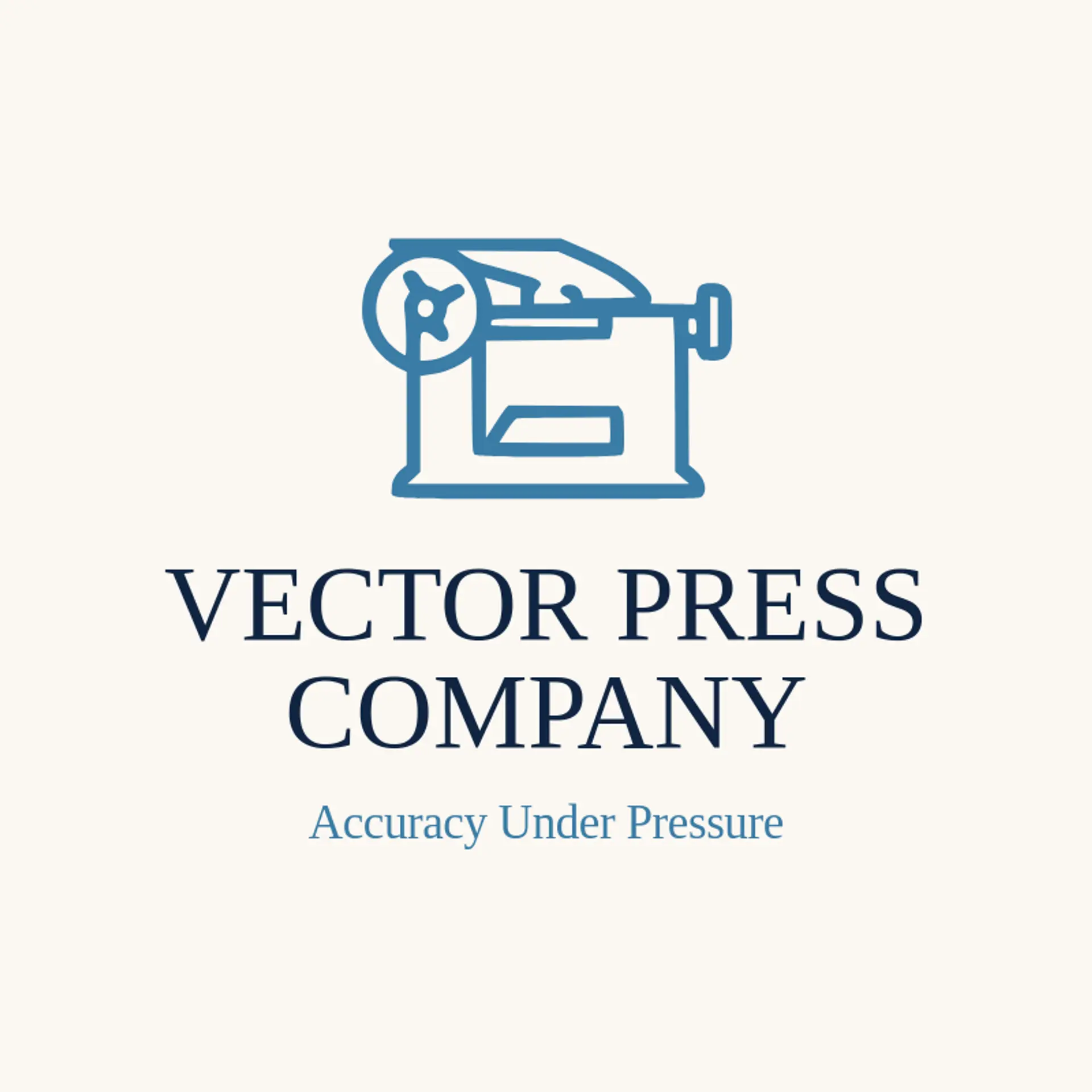 Vector Press Company logo for manufacturing