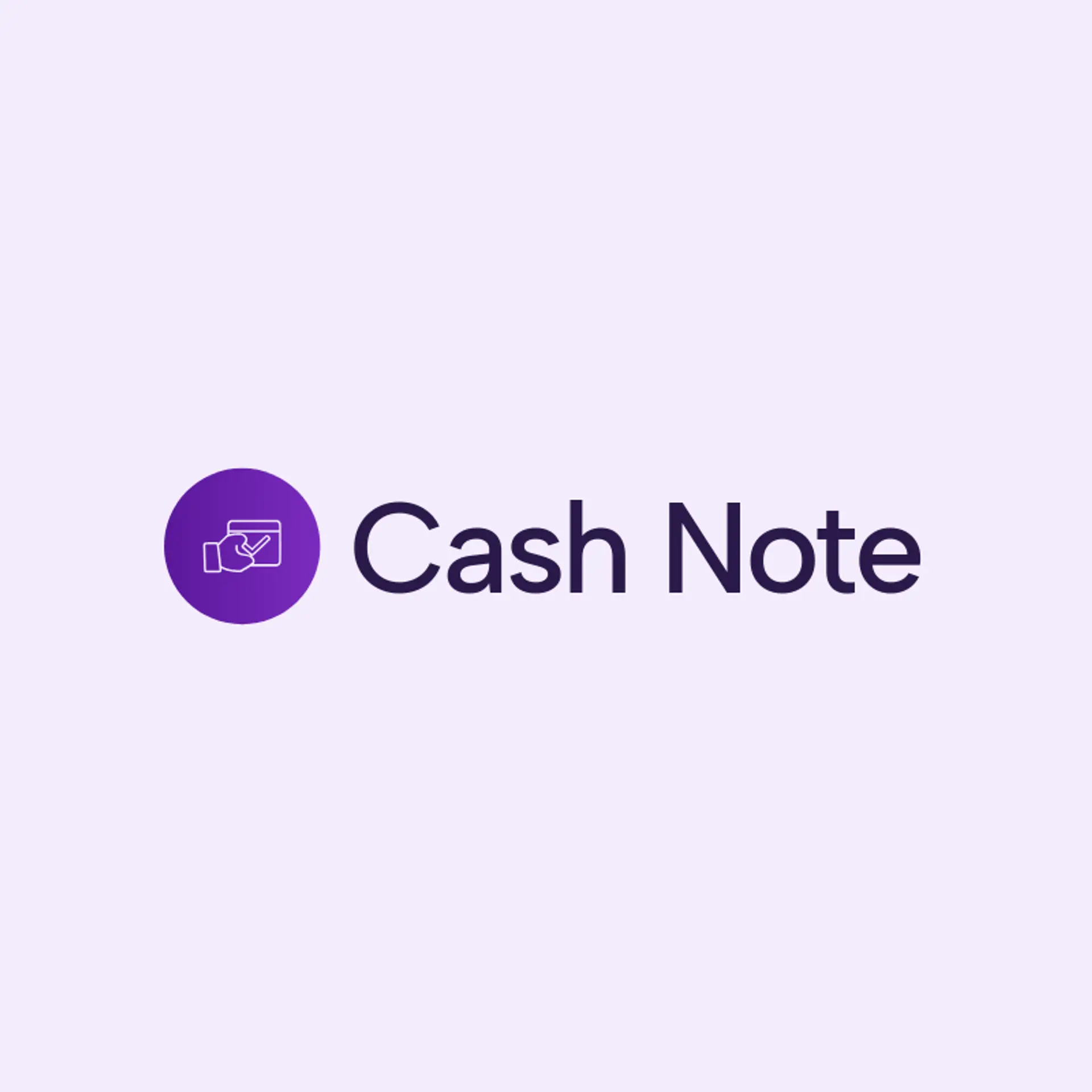 Cash Note logo for bill