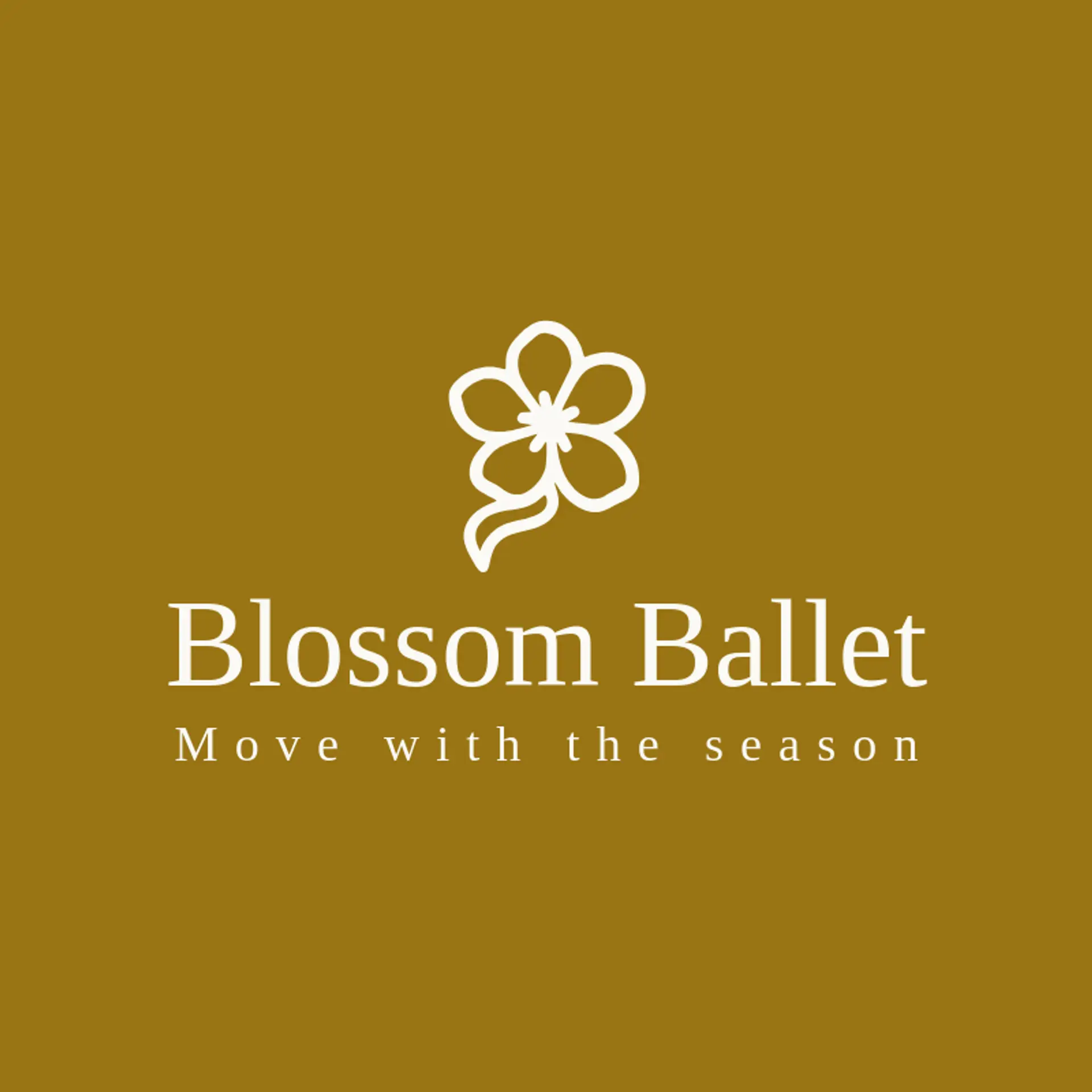 Blossom Ballet logo for cherry blossom