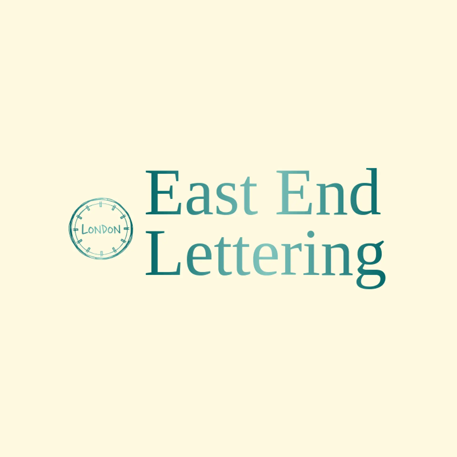 East End Lettering logo for london