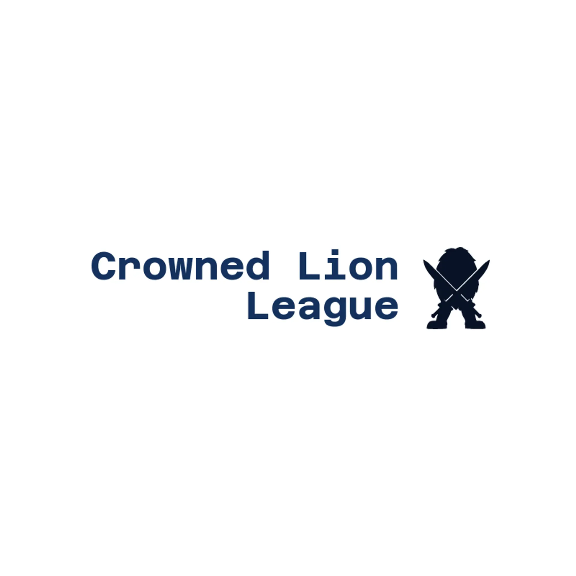 Crowned Lion League logo for battle