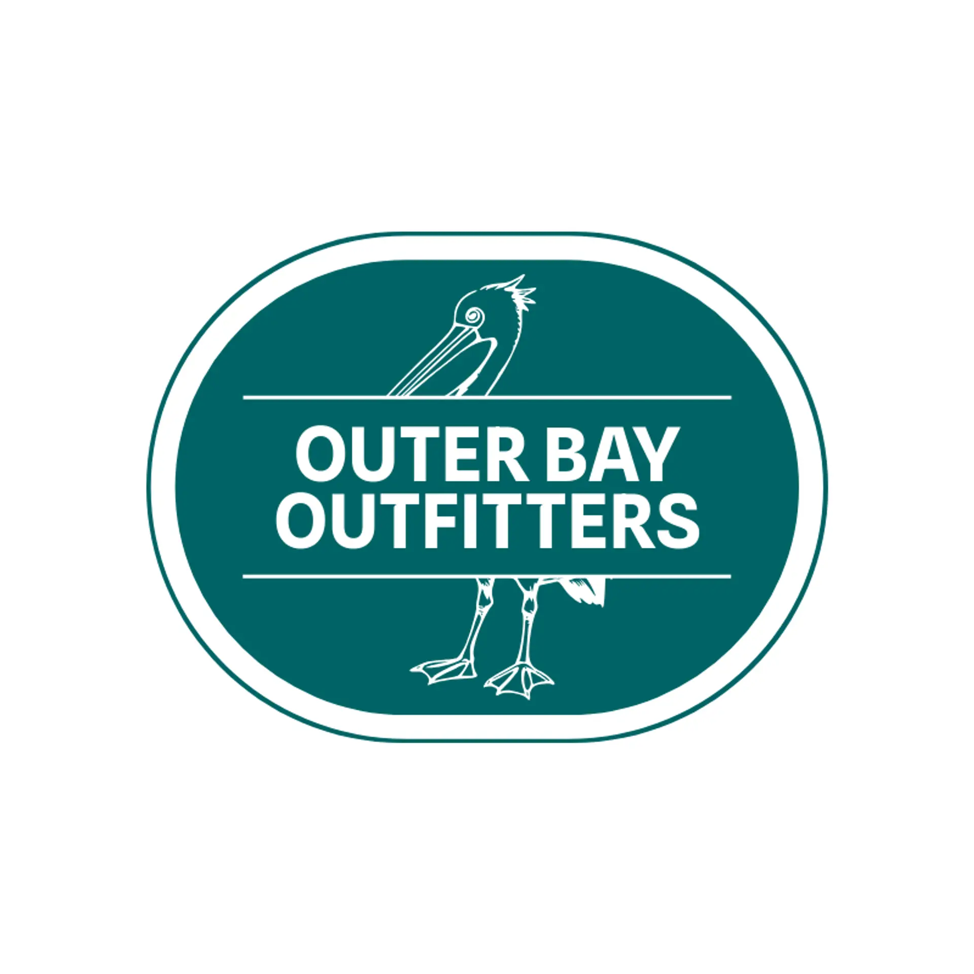 Outer Bay Outfitters logo for pelican