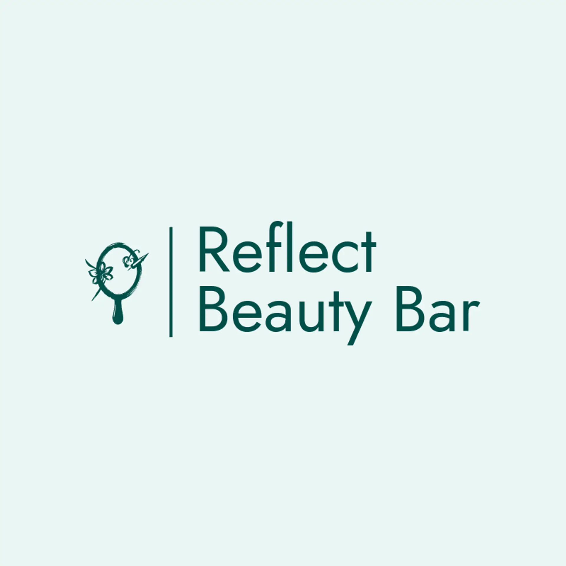 Reflect Beauty Bar logo for nail