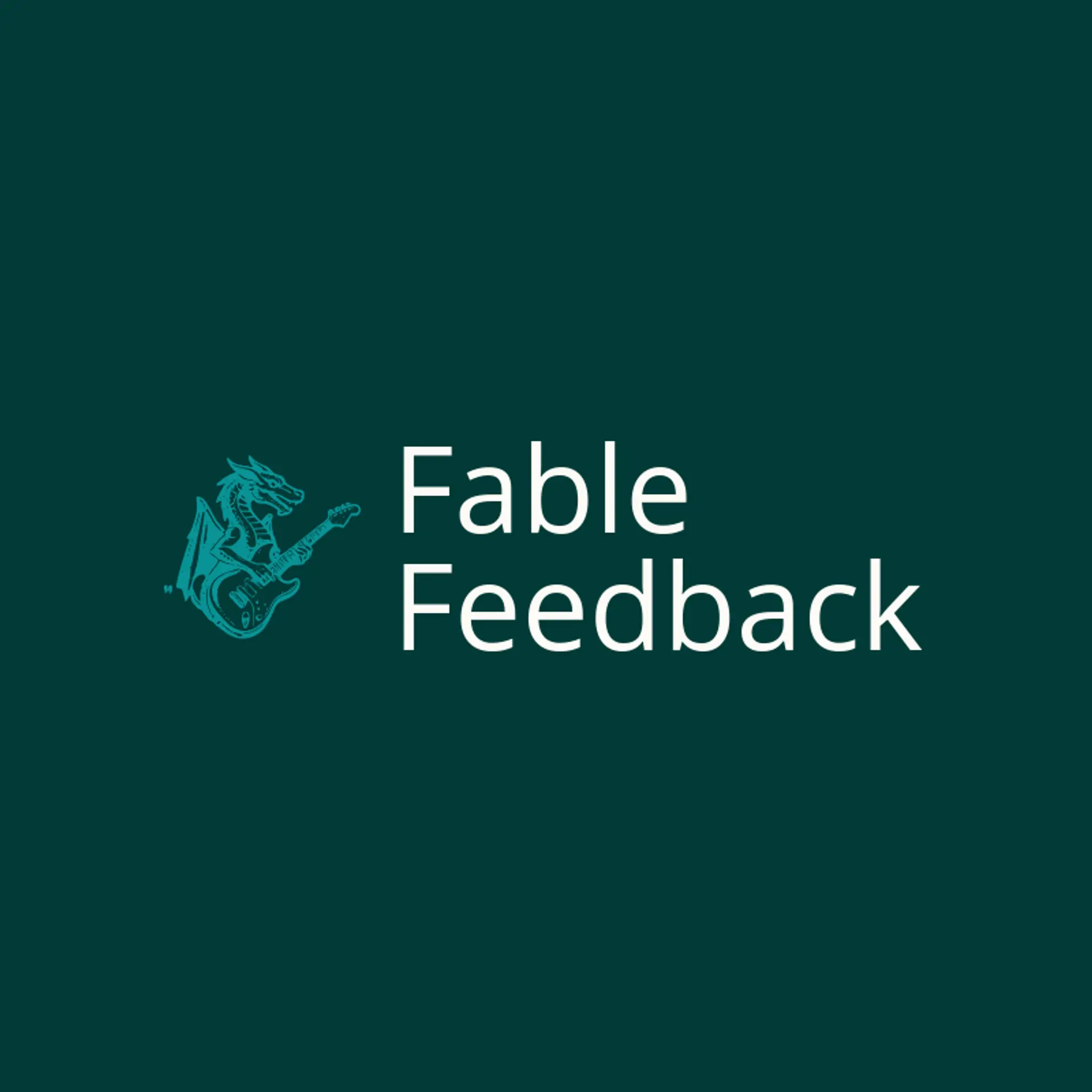 Fable Feedback logo for rock music