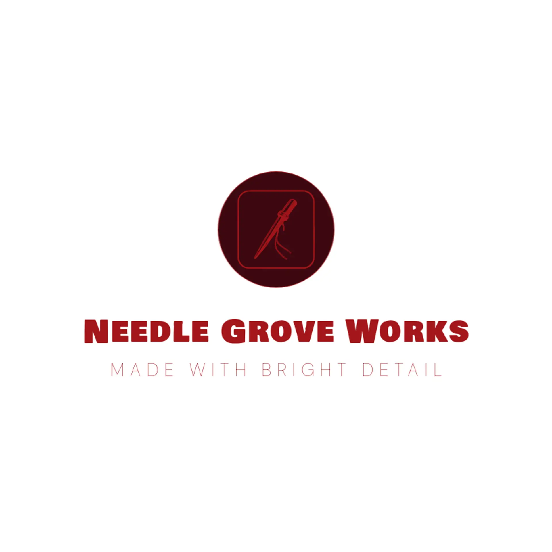Needle Grove Works logo for embroidery