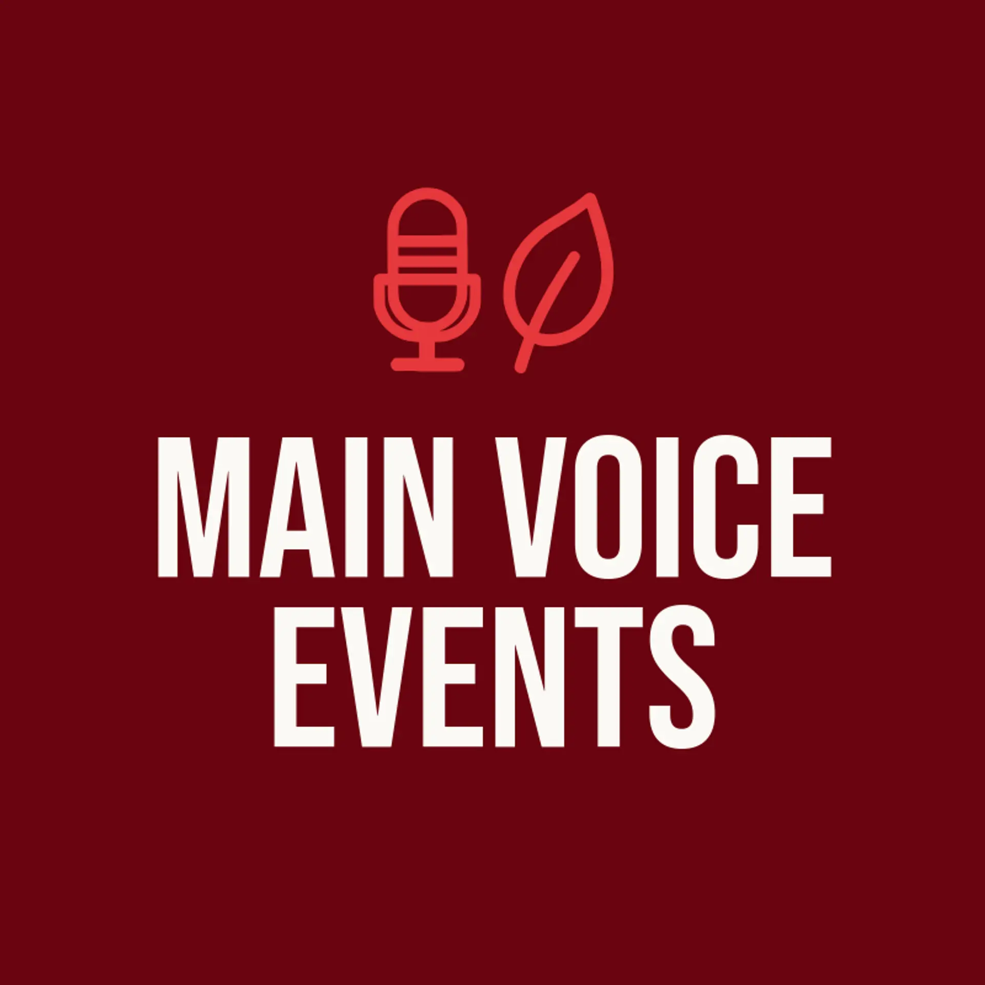 Main Voice Events logo for event
