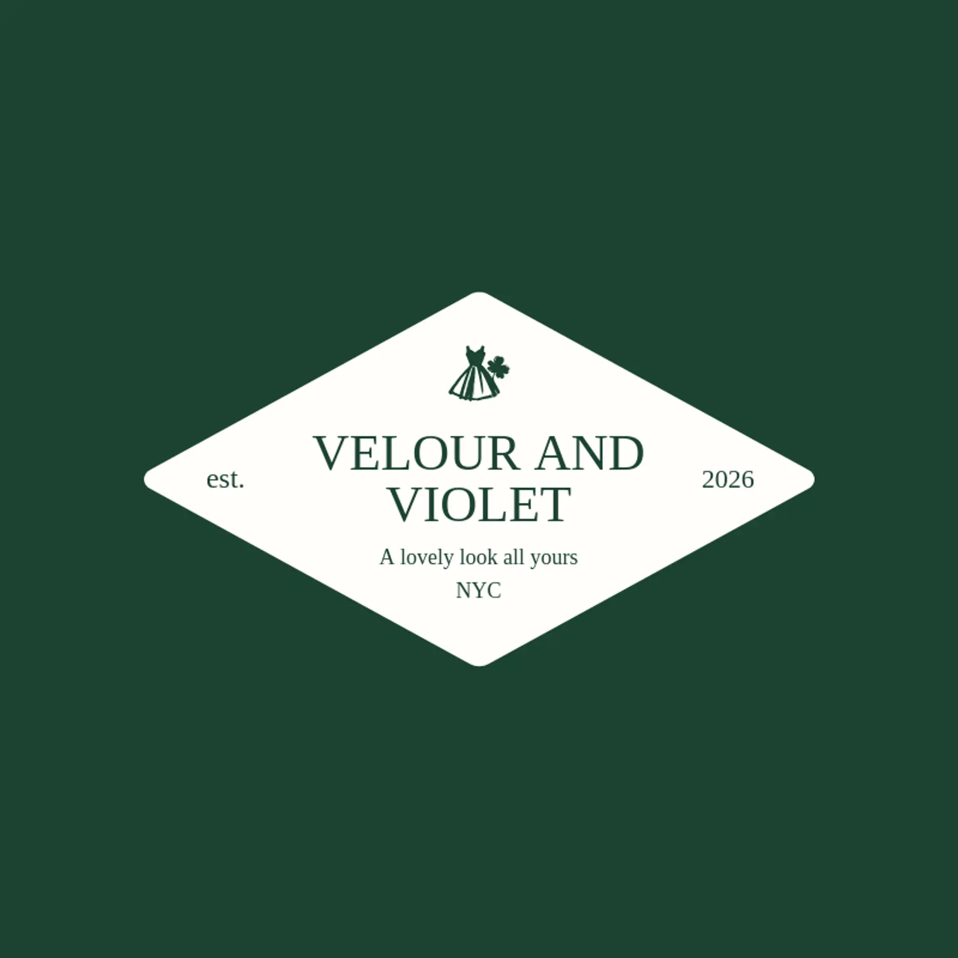 Velour and Violet logo for dress