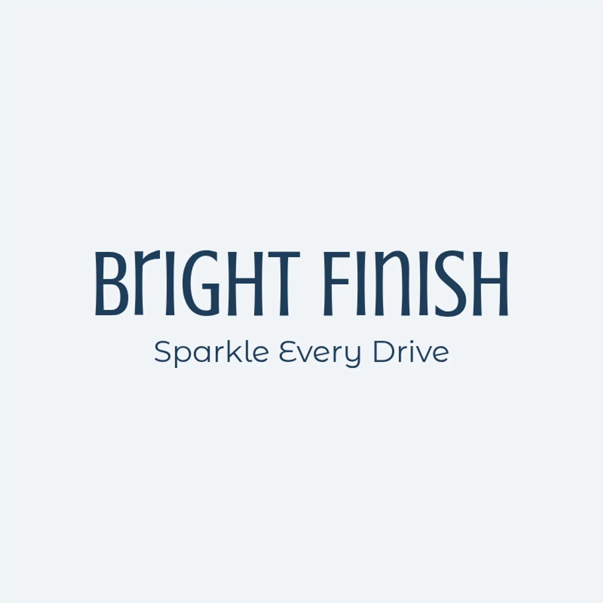 Bright Finish logo for car cleaning
