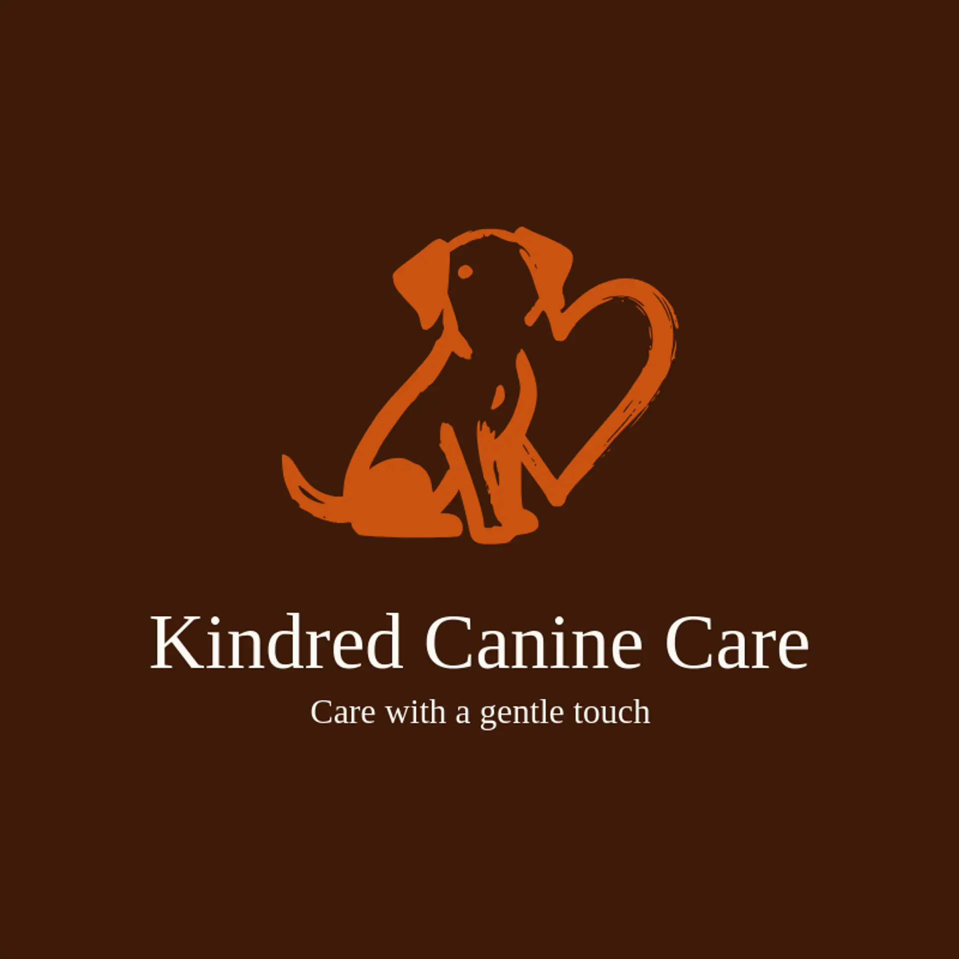 Kindred Canine Care logo for puppy
