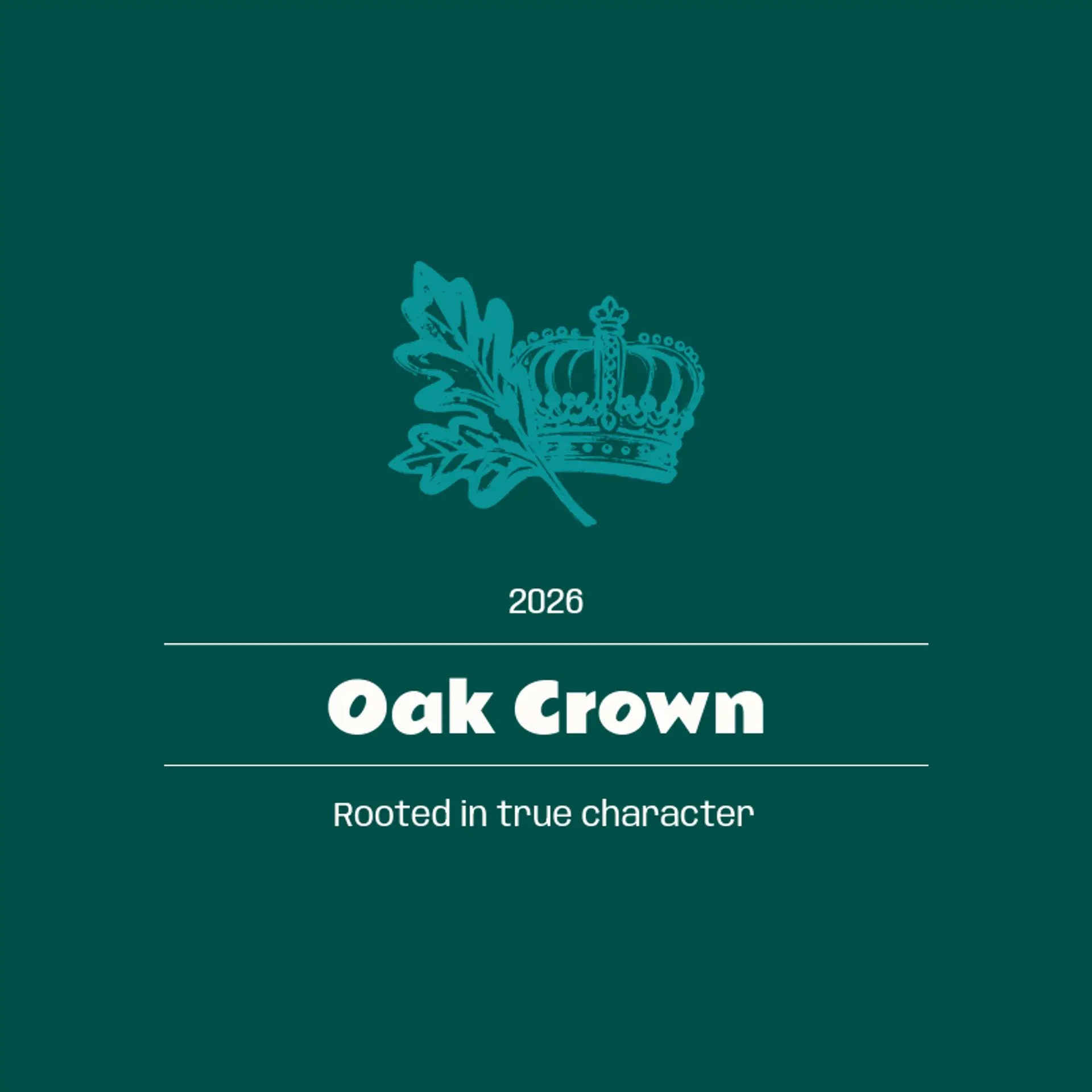 Oak Crown logo for family crest