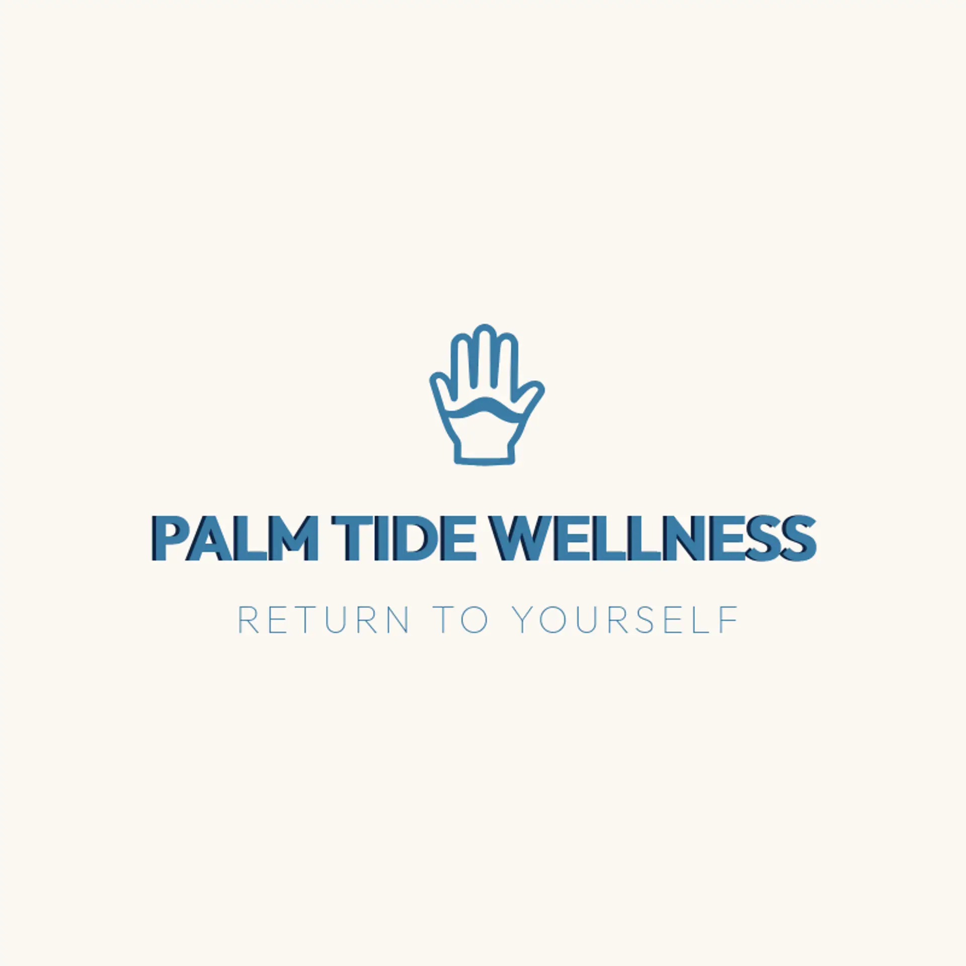 Palm Tide Wellness logo for hand