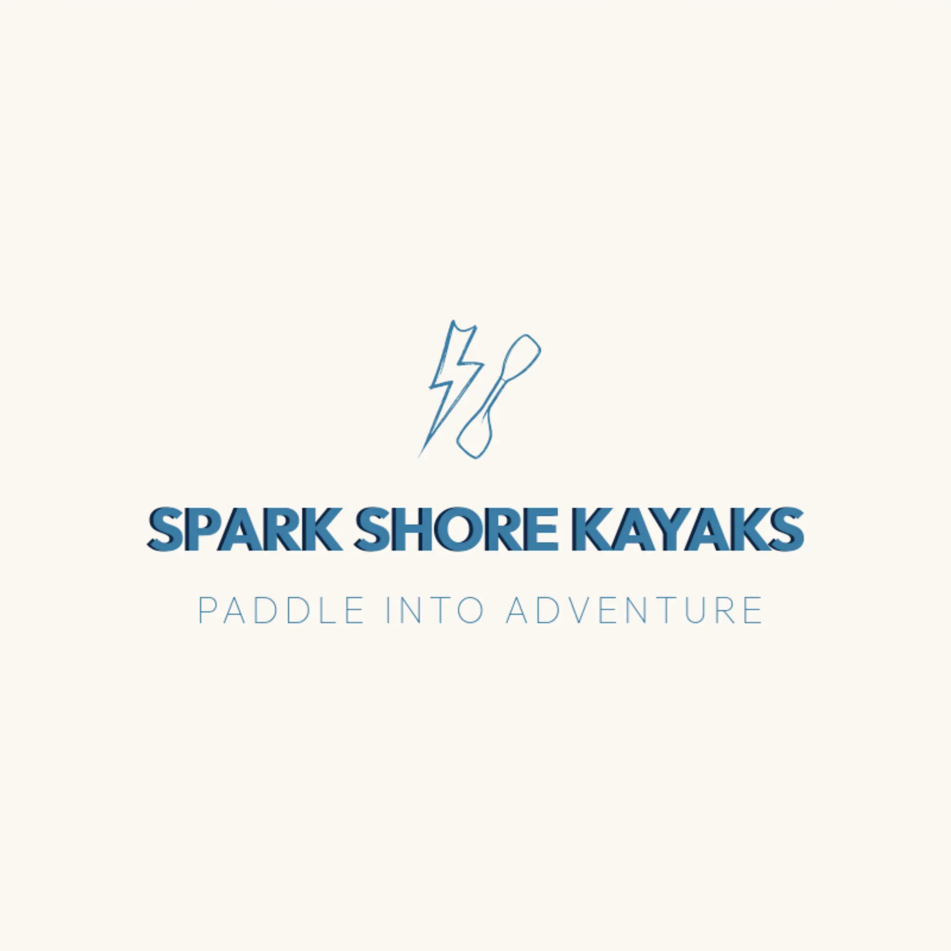 Spark Shore Kayaks logo for lightning